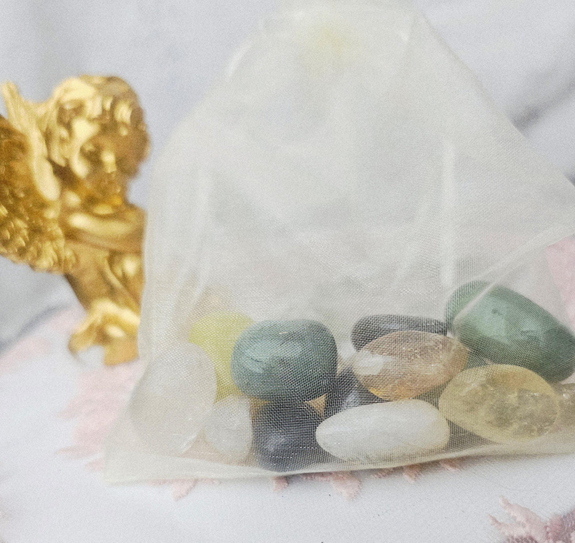 Abundance Crystal Set, Money Draw, Reiki Energy, Feng Shui Decor