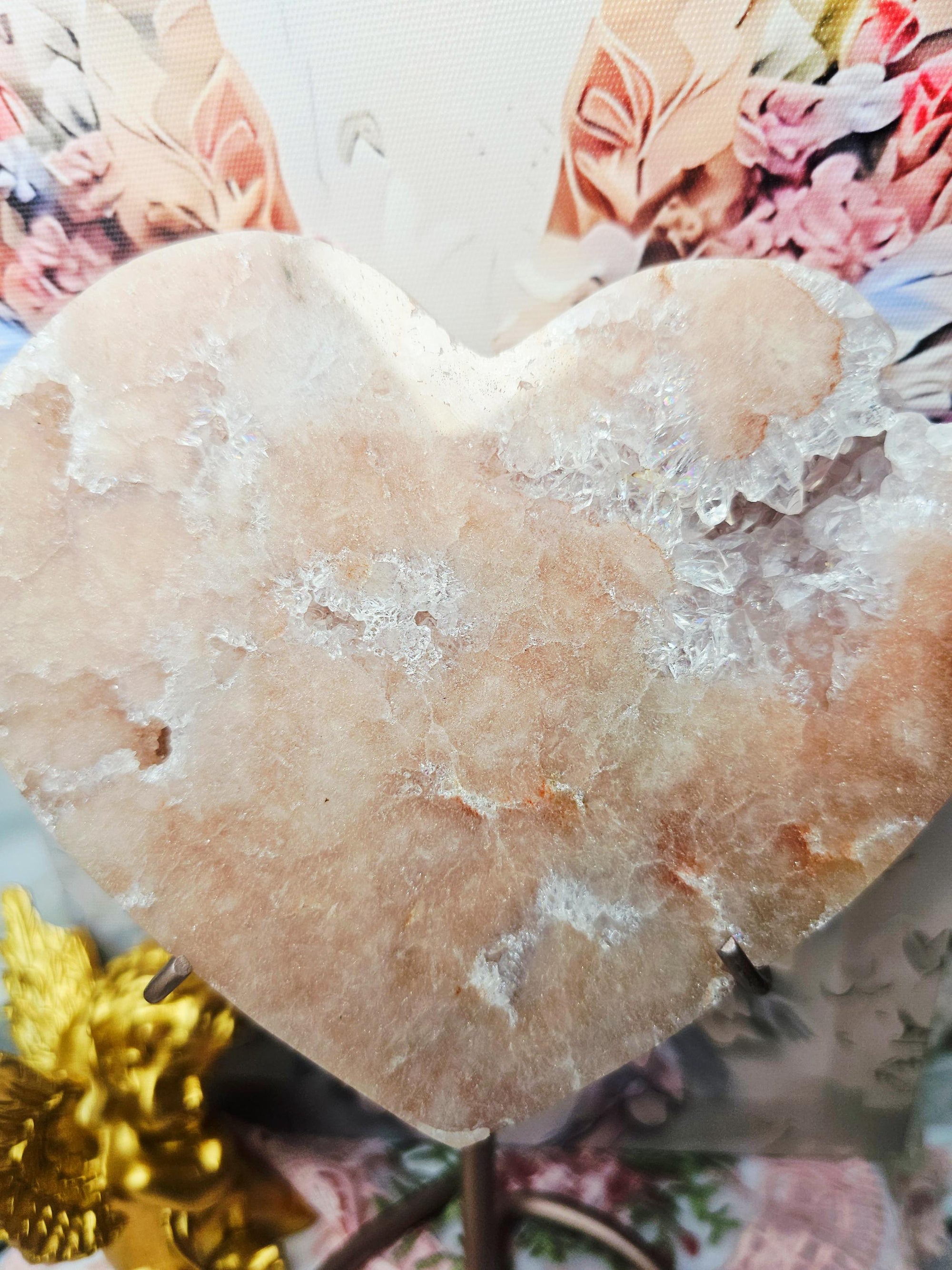 Brazilian Amethyst Druzy Heart, Pink Amethyst Druzy Hearts, Red Pink Amethyst, Crystal Heart,Gift