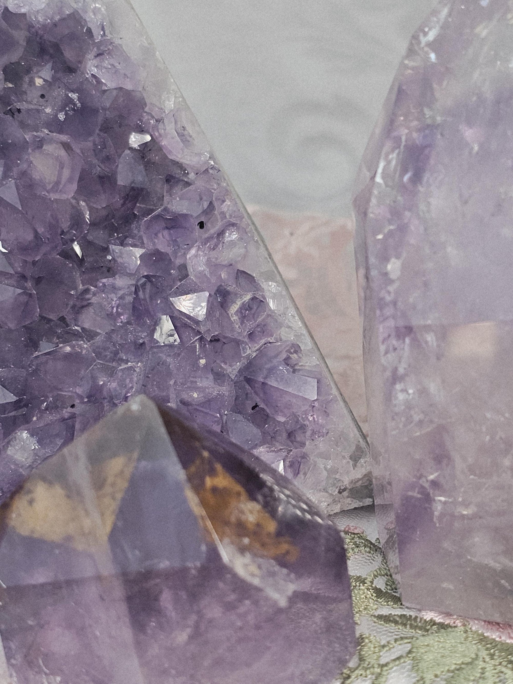 Amethyst Crystal Set, Golden Healer, Phantom Amethyst, Cutbase