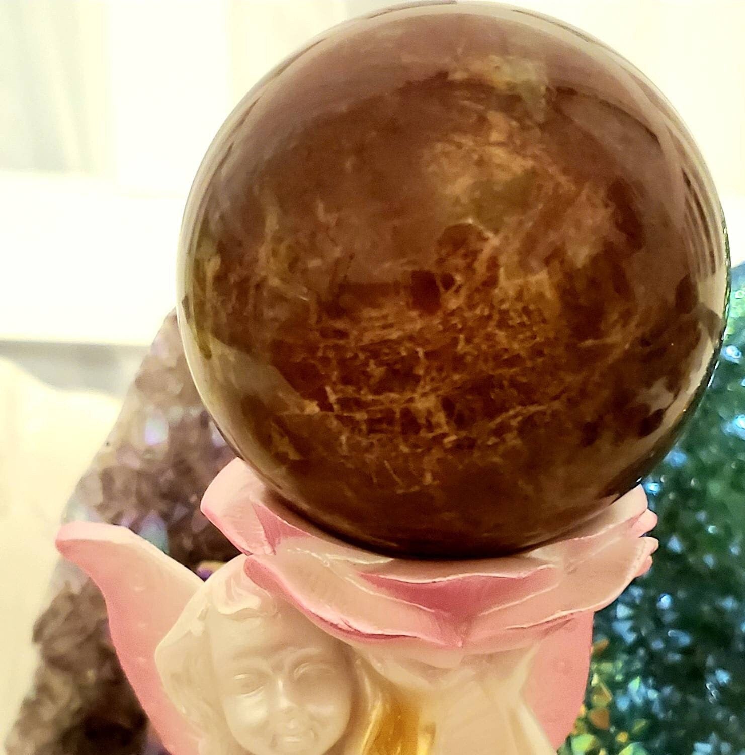Ocean Jasper Crystal Ball, 368 gm Crystal, Crystals, Crystal Sphere, Gift