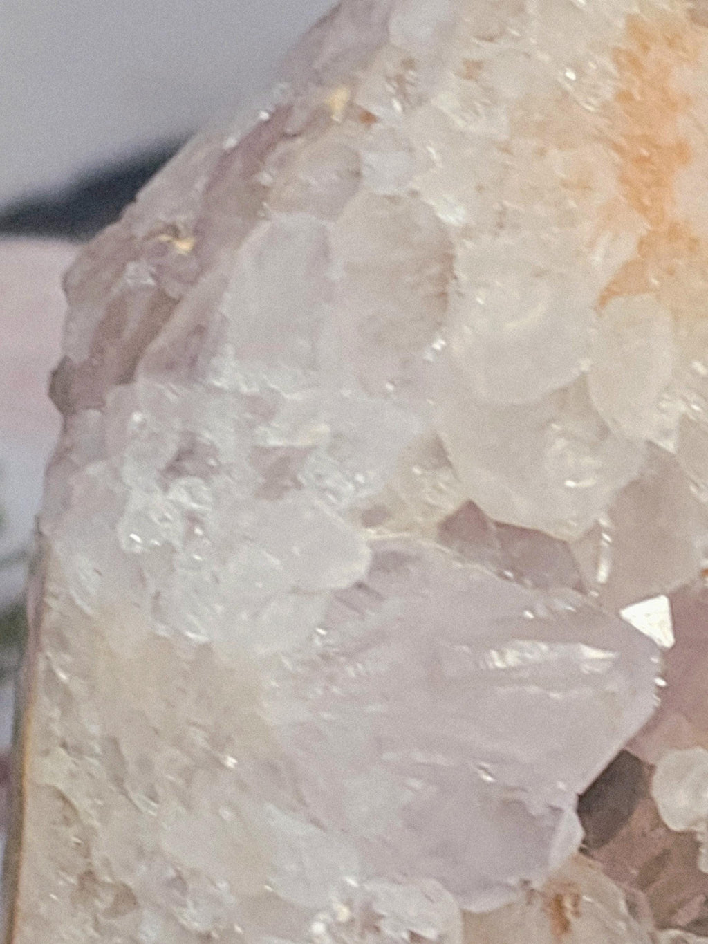 Brazilian Pink Amethyst Tower, Druzy Quartz, Reiki Infused