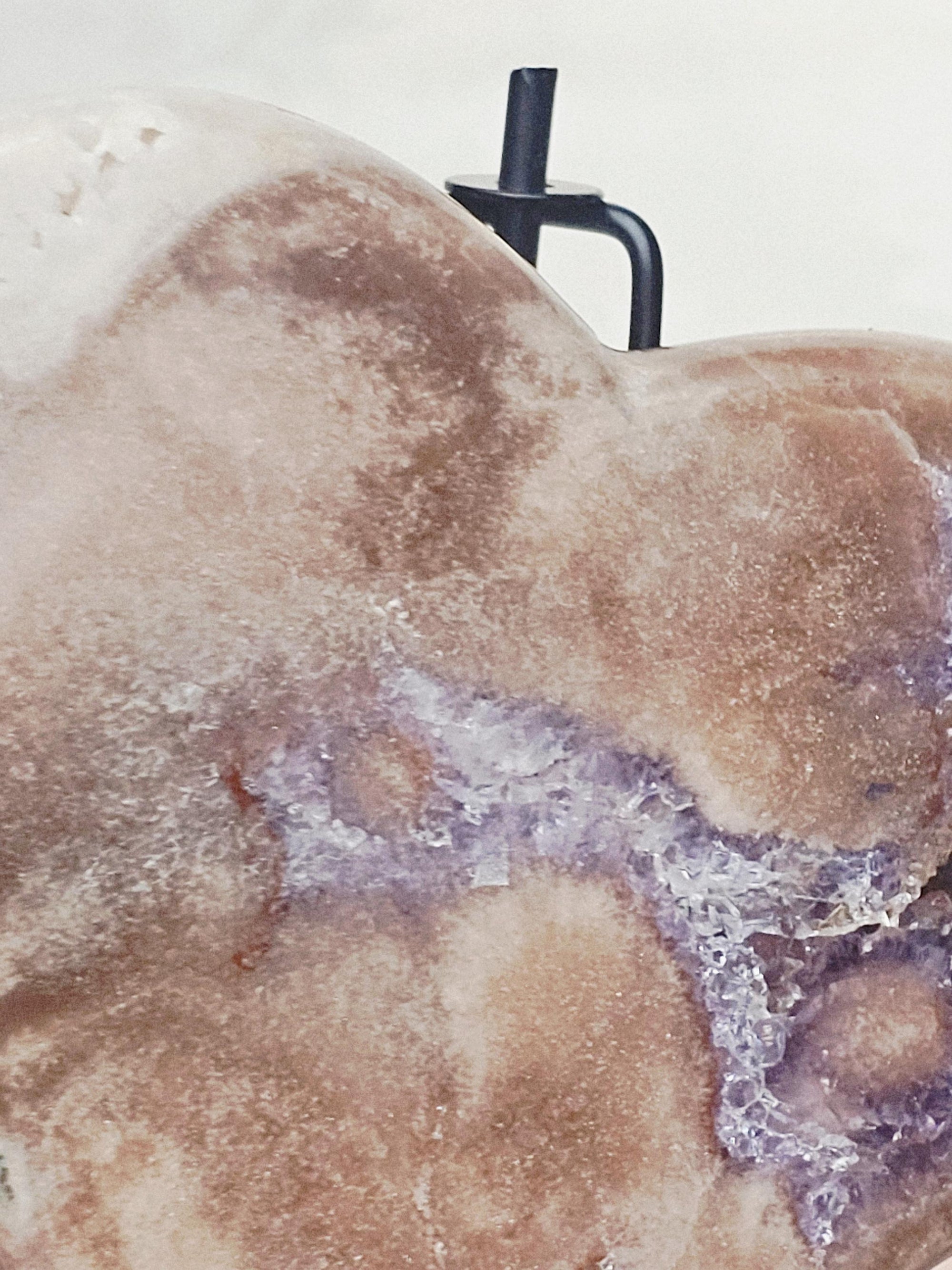 Brazilian Amethyst Druzy Heart, Pink Amethyst Druzy Hearts, Red Pink Amethyst, Crystal Heart,Gift