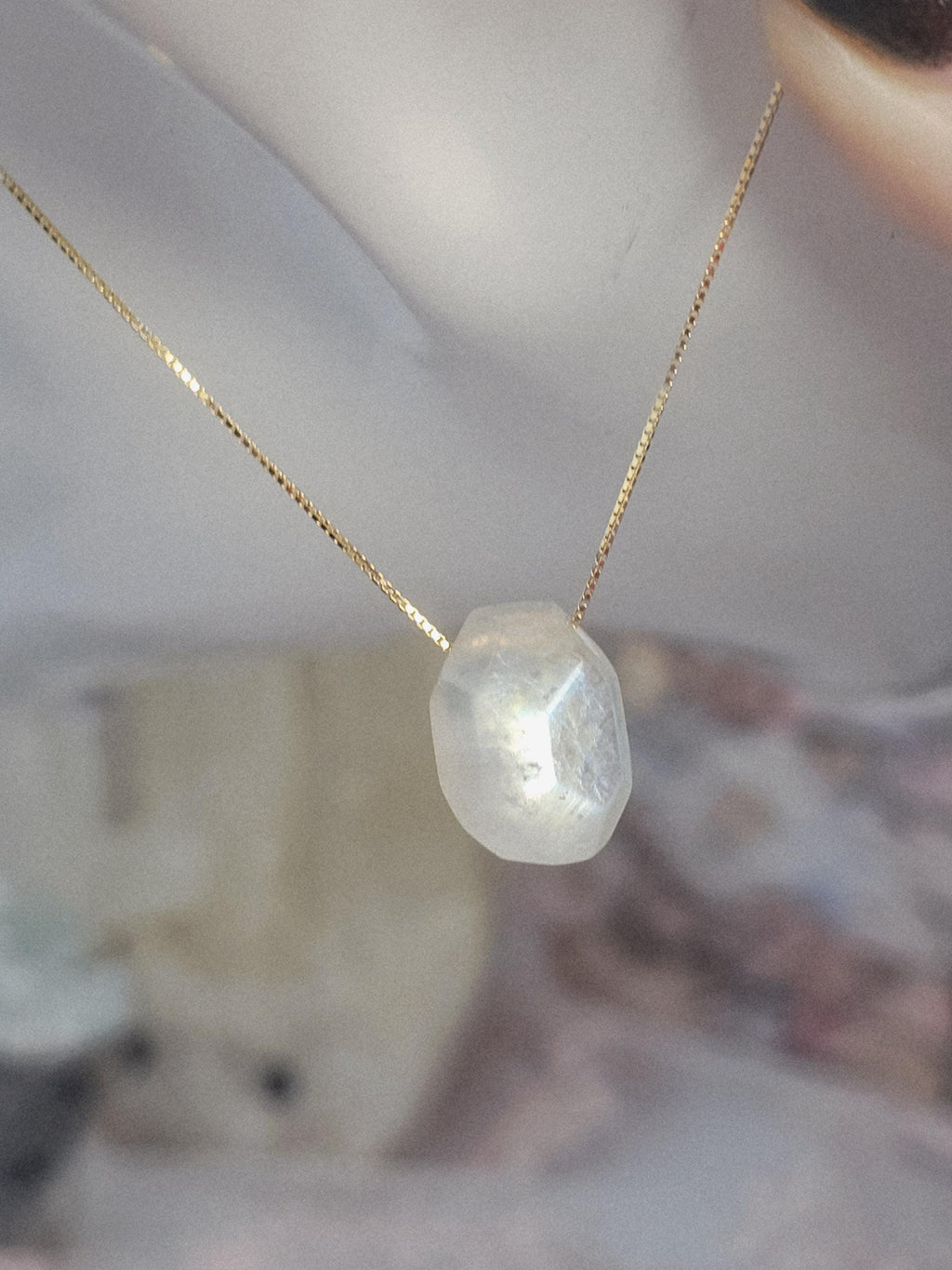 Handmade Moonstone Necklace, Zodiac Jewelry