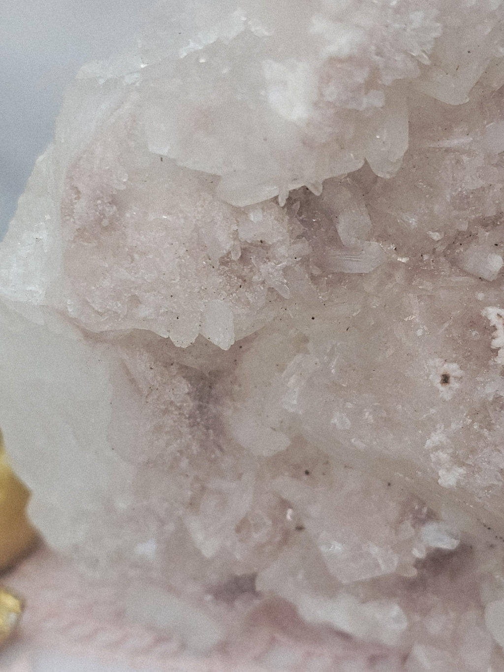RARE Pink Sugar Apophyllite with Stillbite from India , Apophyllite, Crystal, Crystal