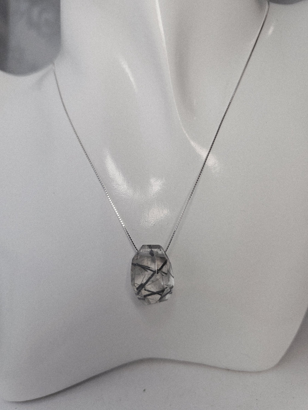 Rutilated Handmade Necklace, 925 Silver Or Gold Chain