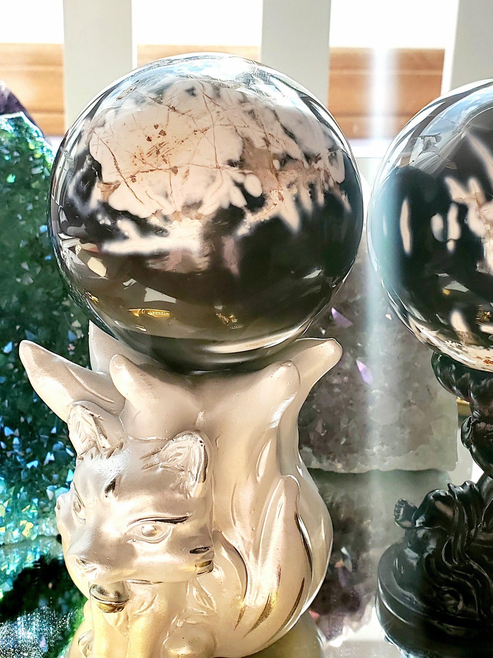 Orca Agate Heart, Gifts for Her, Crystal, Crystal Heart