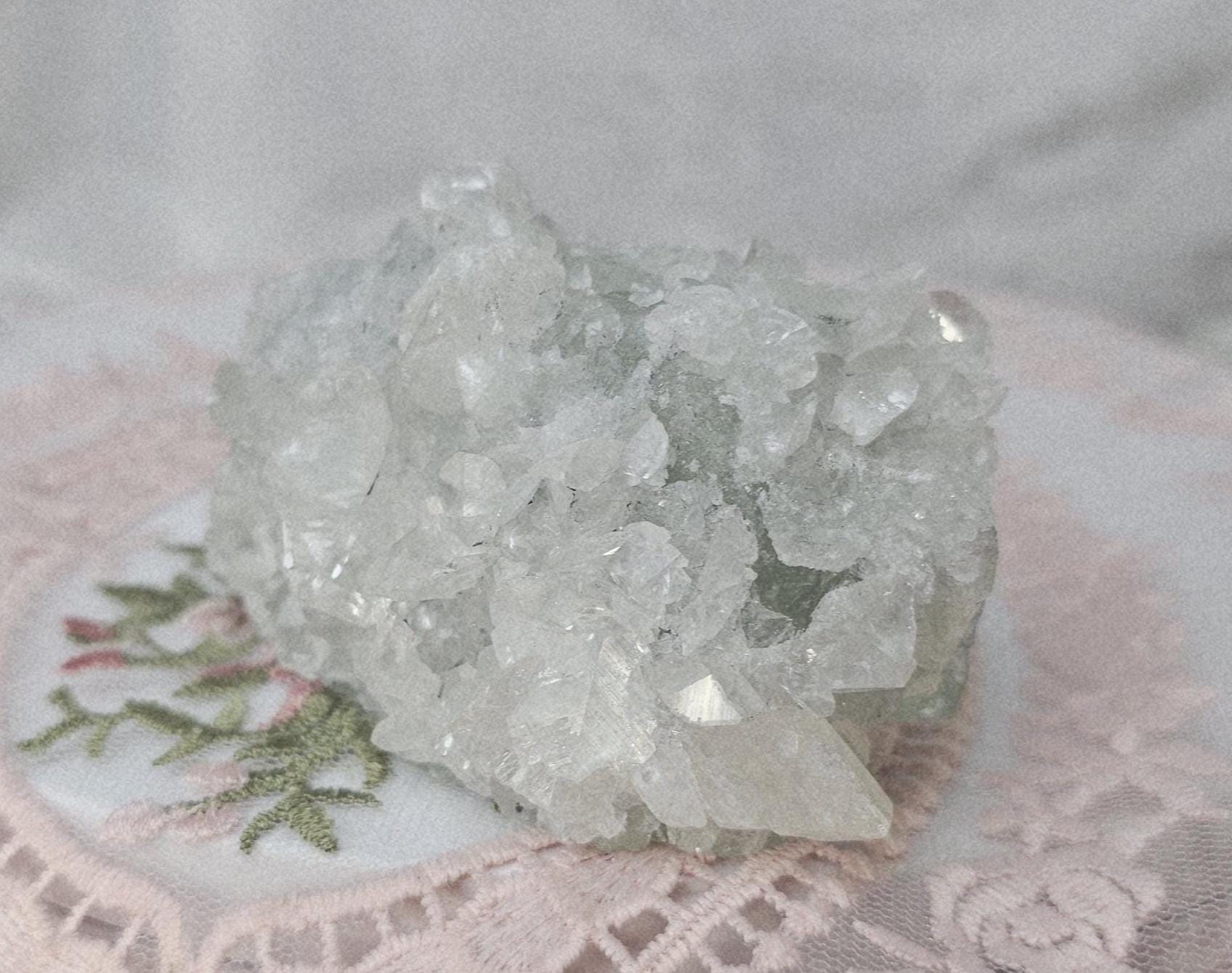 Fujian Fluorite Specimen, Rainbow Calcite Crystals, Lucky Home Decor