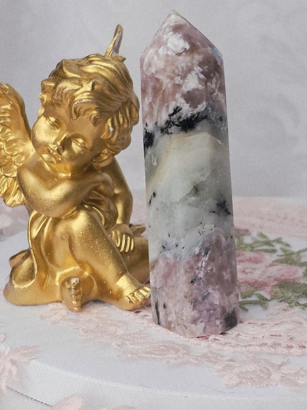 Charoite Tower/ Pink Charoite Point | RARE | Top Grade- A+++ Quality Russian Charoite Towers