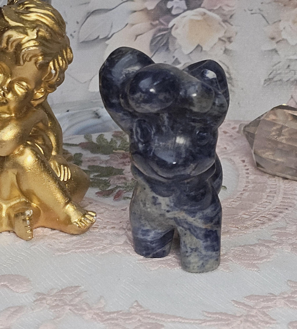 Sodalite Crystal Horse, Healing Stone, Home Decor