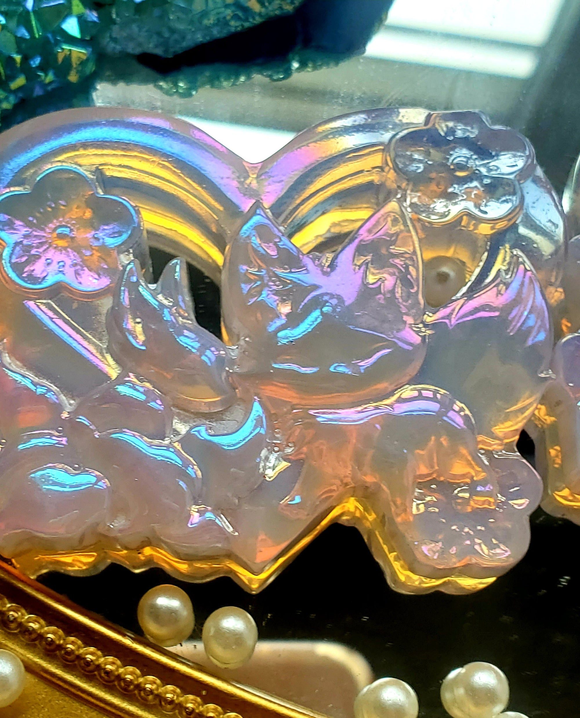 Kitsune Crystal, Angel Aura Opalite Crystal, Kitsune,Crystal