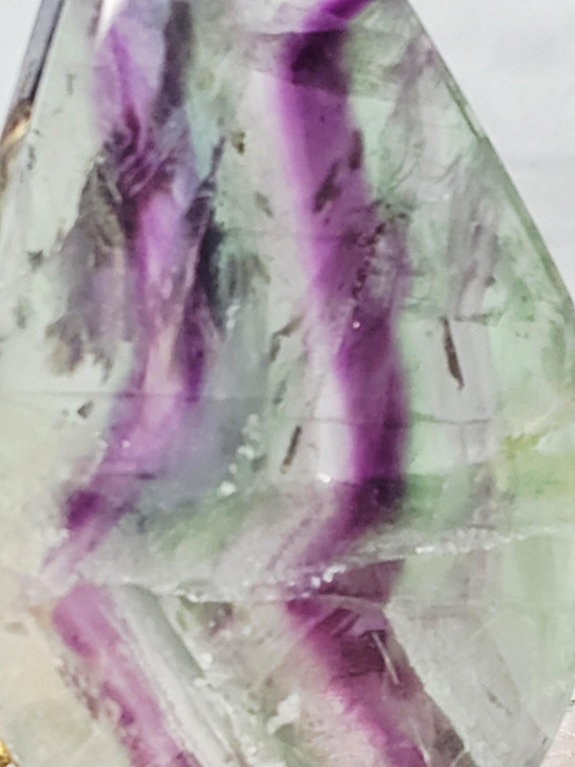 Fluorite Flame,  Crystal Flame Handmade, Crystal