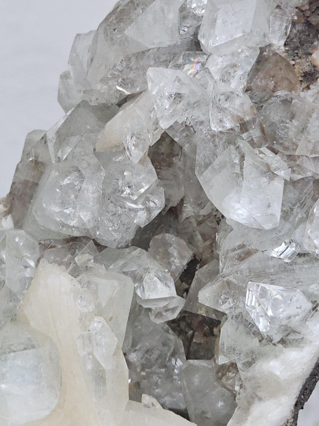 RARE Lg Green and White Diamond Apophyllite with Stillbite from India , Apophyllite, Statement Piece, Crystal