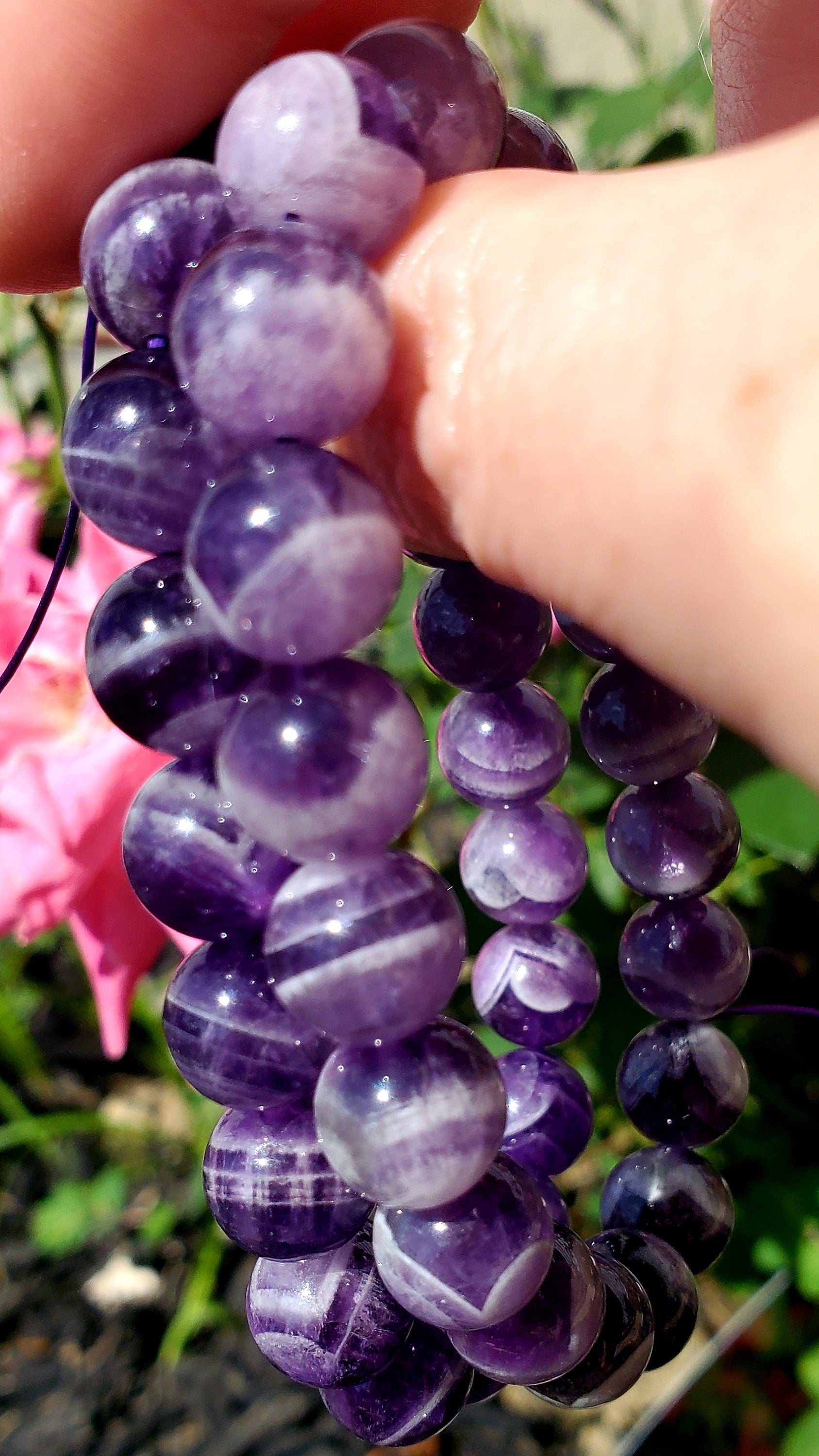 Amethyst Bracelet- crystal bracelet-Chakra bracelet-Crystals
