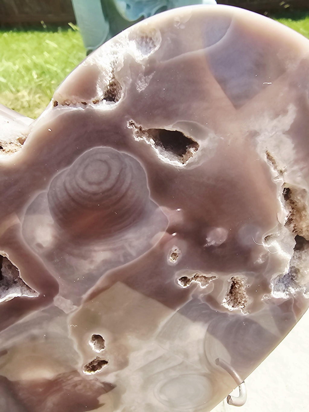 Pink Amethyst Druzy Heart