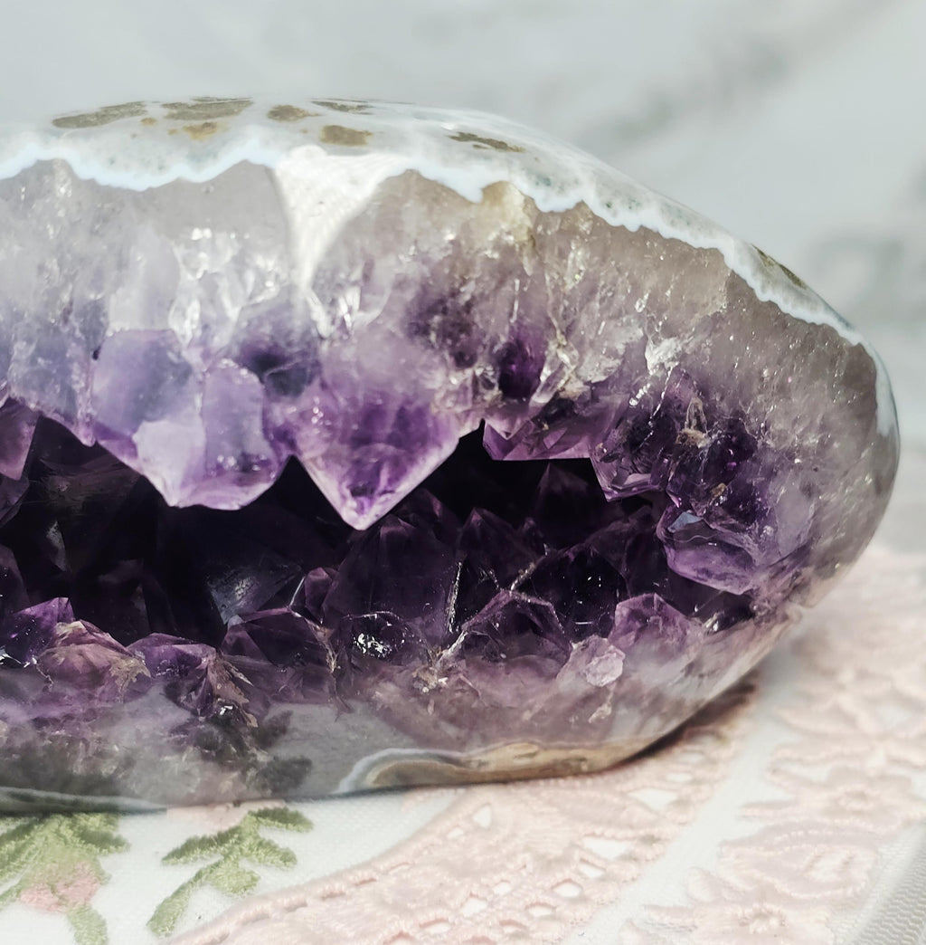 Uruguaian  Amethyst Geode, Crystal Home Decor, Statement Piece