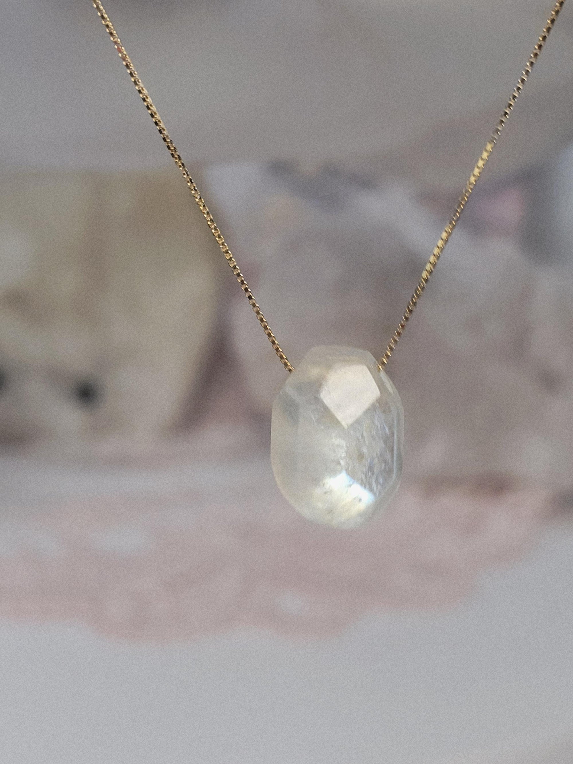 Handmade Moonstone Necklace, Zodiac Jewelry