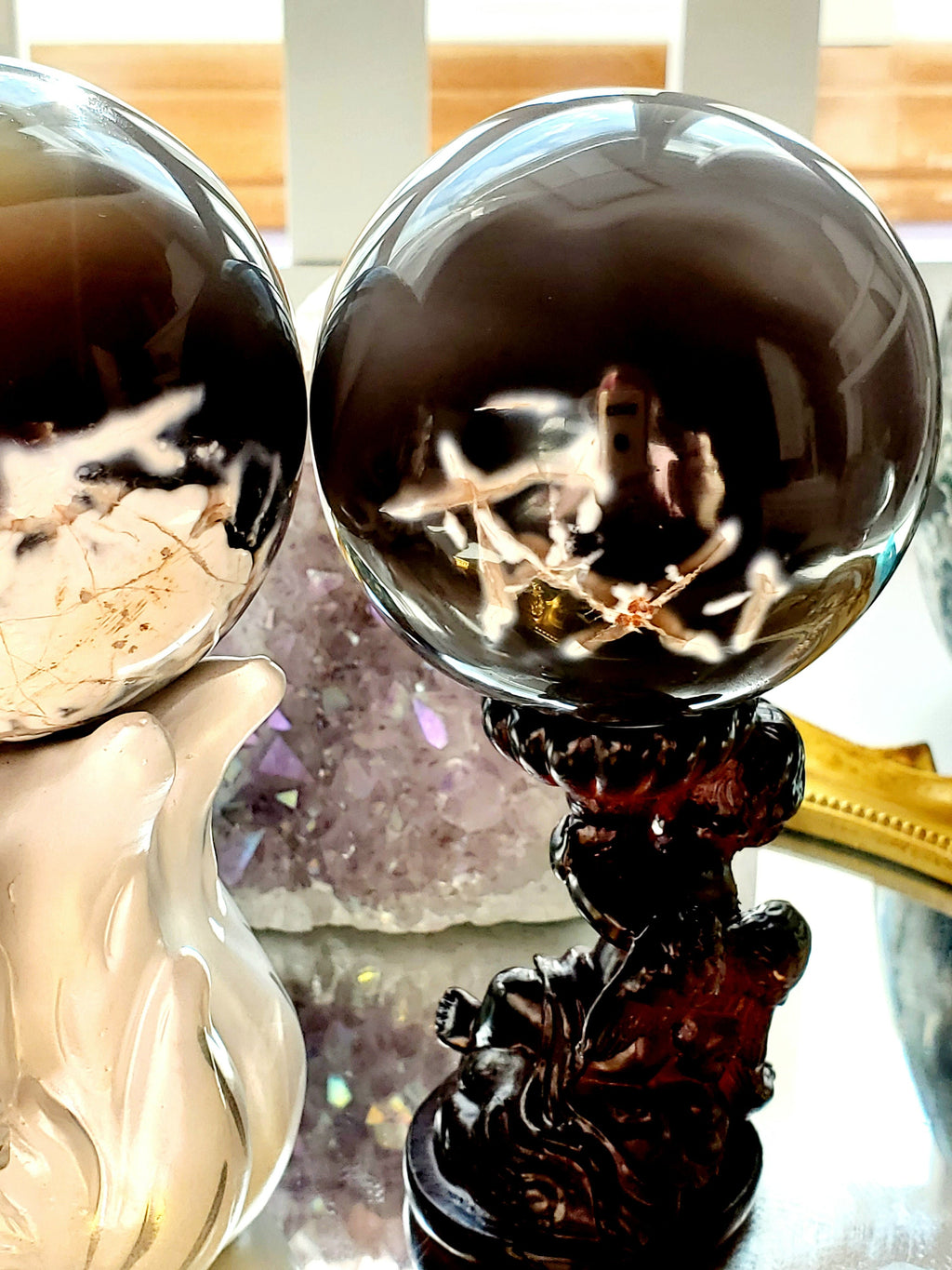 Orca Agate Heart, Gifts for Her, Crystal, Crystal Heart