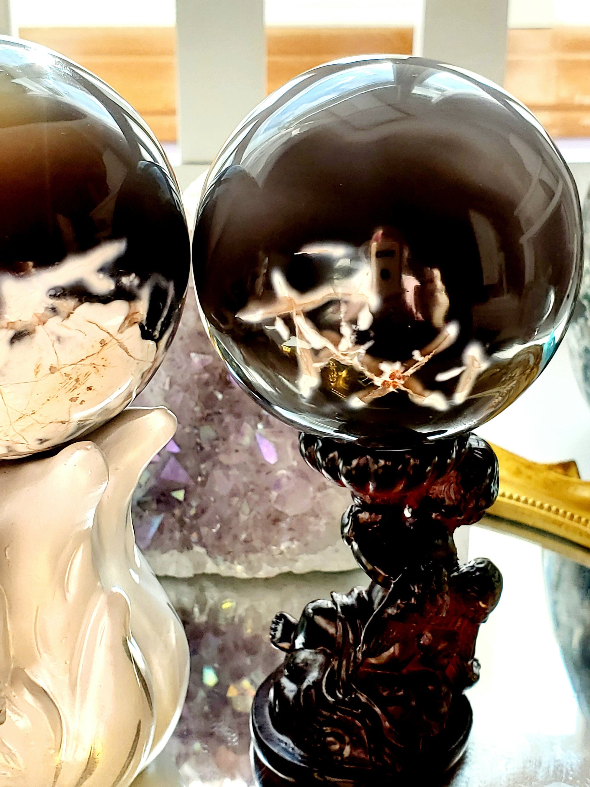 Orca Agate Heart, Gifts for Her, Crystal, Crystal Heart