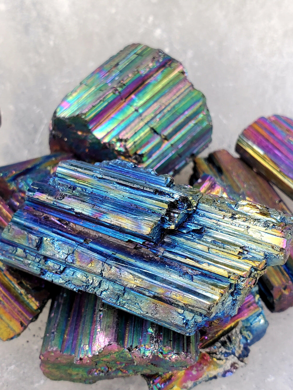 2Tourmaline, Aura Tourmaline, Aura Crystal, Rainbow Angel Aura Black Tourmaline, Raw Natural Crystal Mineral Specimen, Terminated Tourmaline