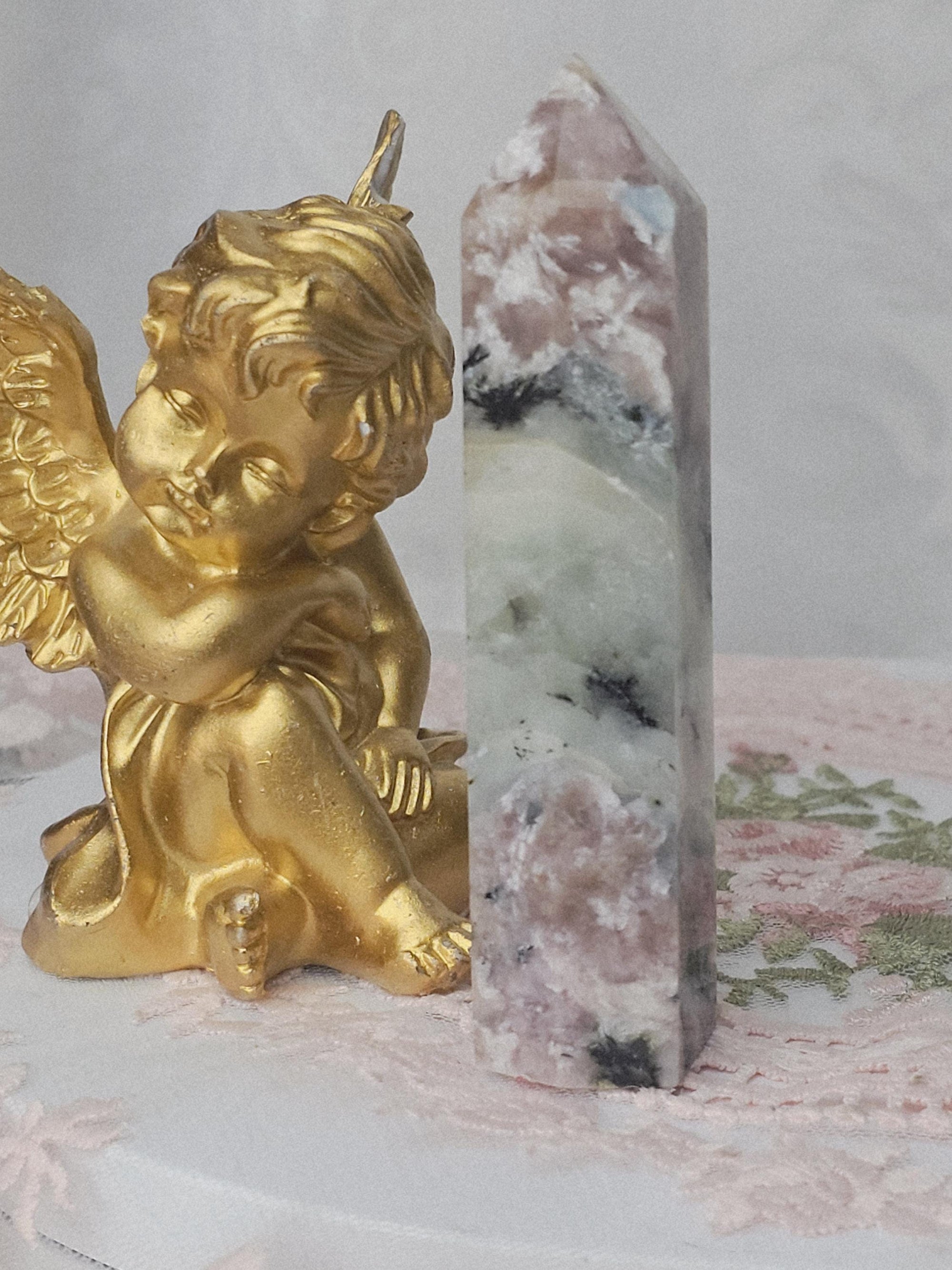 Charoite Tower/ Pink Charoite Point | RARE | Top Grade- A+++ Quality Russian Charoite Towers