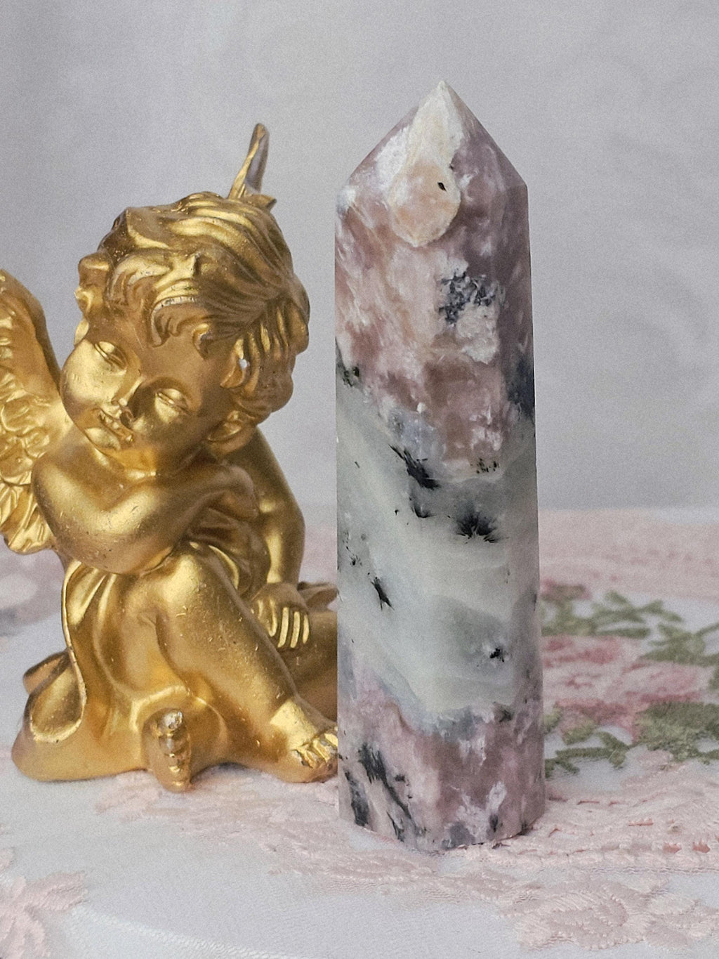Charoite Tower/ Pink Charoite Point | RARE | Top Grade- A+++ Quality Russian Charoite Towers