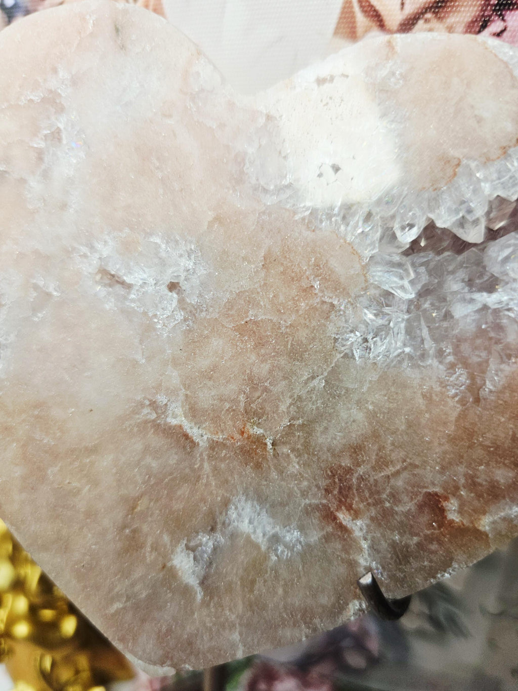 Brazilian Amethyst Druzy Heart, Pink Amethyst Druzy Hearts, Red Pink Amethyst, Crystal Heart,Gift