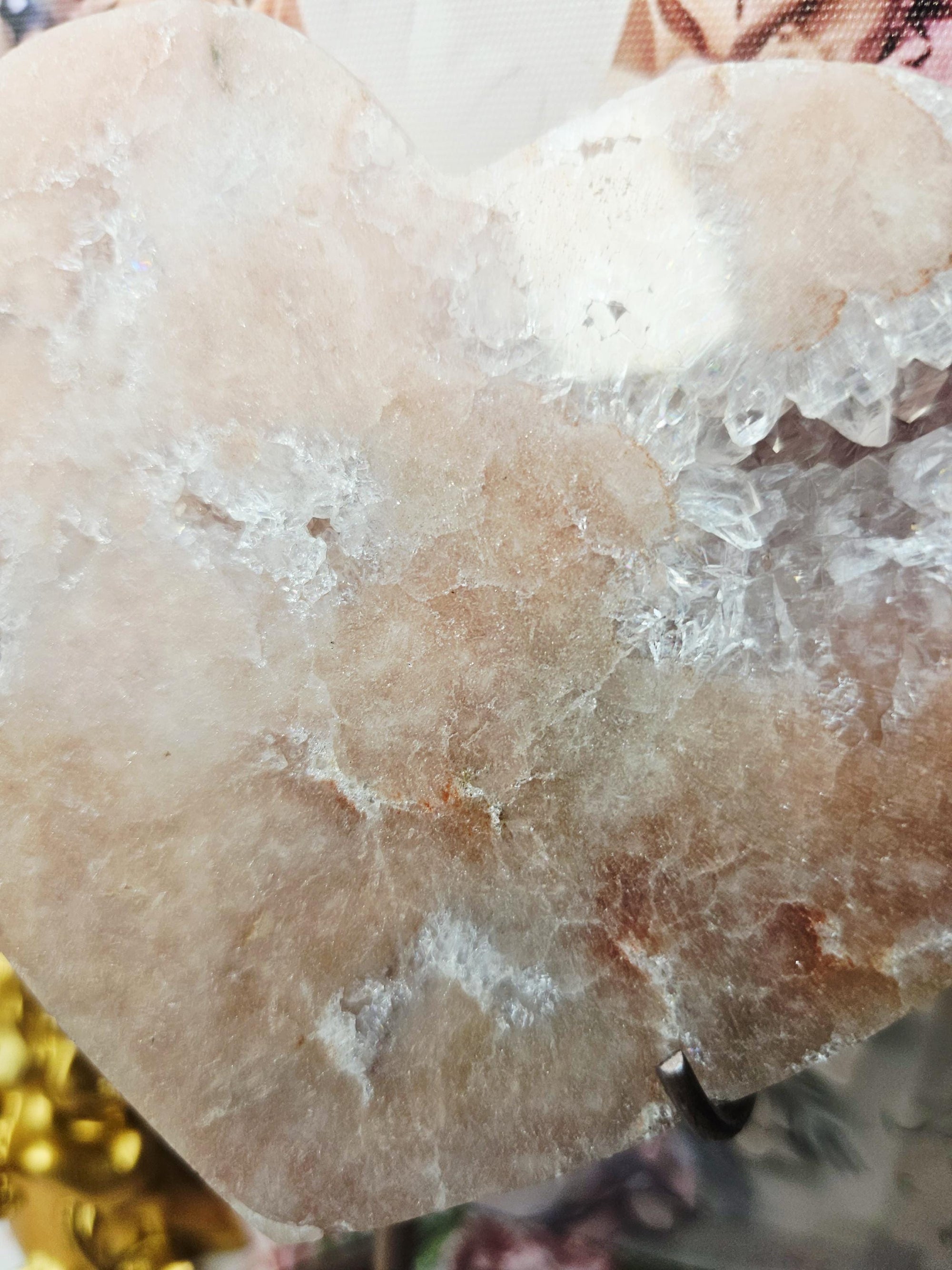 Brazilian Amethyst Druzy Heart, Pink Amethyst Druzy Hearts, Red Pink Amethyst, Crystal Heart,Gift