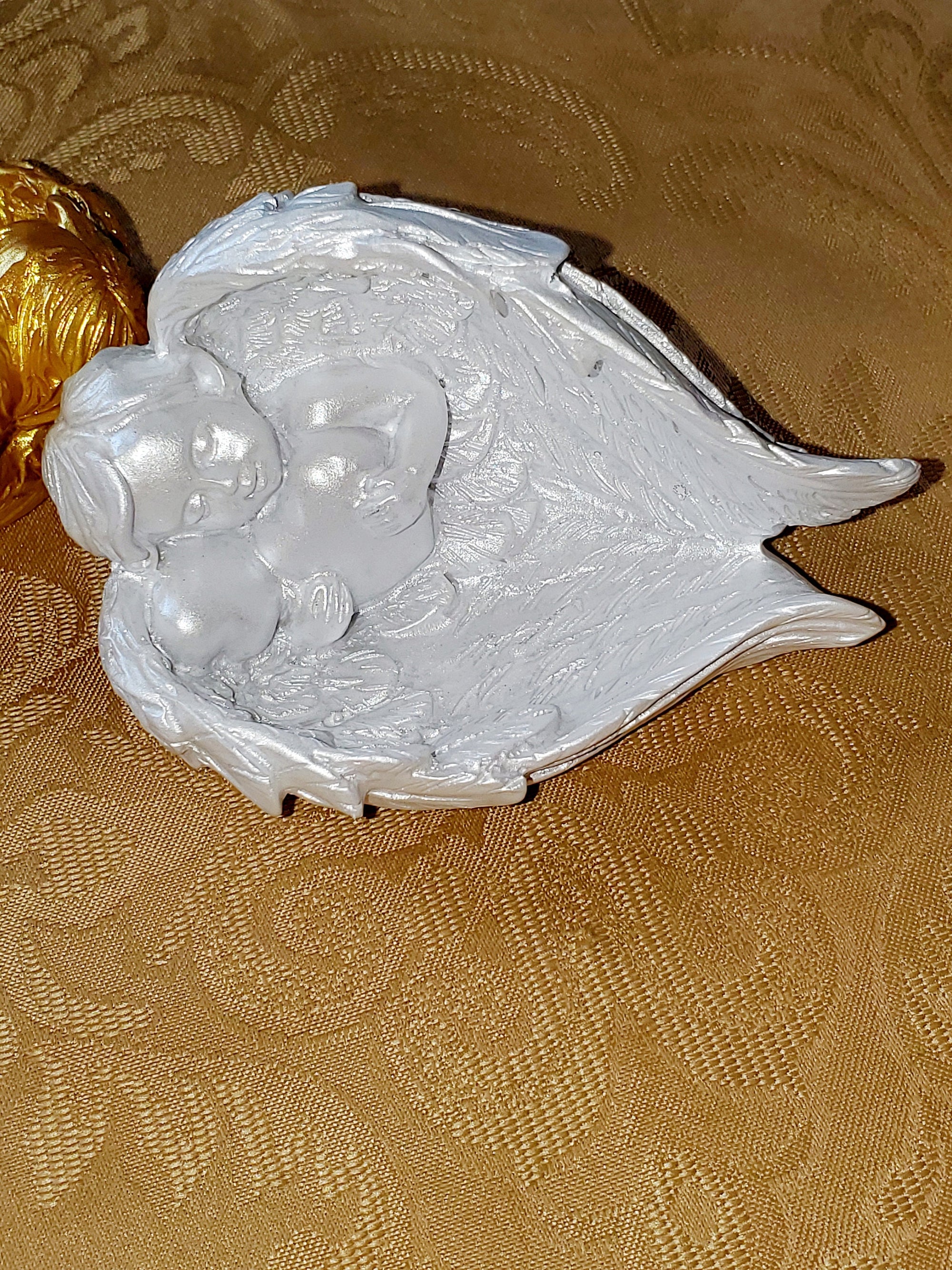 Angel, Angel Sphere Stand, Crystal Holder, Shabby Chic, Angel Collectible, Unique Gifts, Home Decor, Candle Holder, key holder