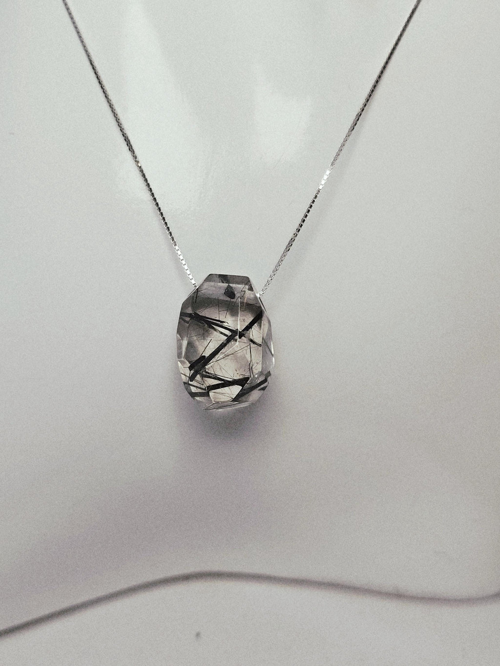 Rutilated Handmade Necklace, 925 Silver Or Gold Chain