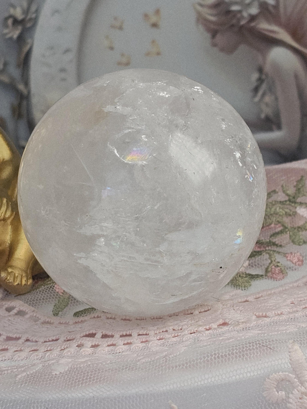 Clear Quartz Sphere, Crystal Ball, Crystals, Gift for Her