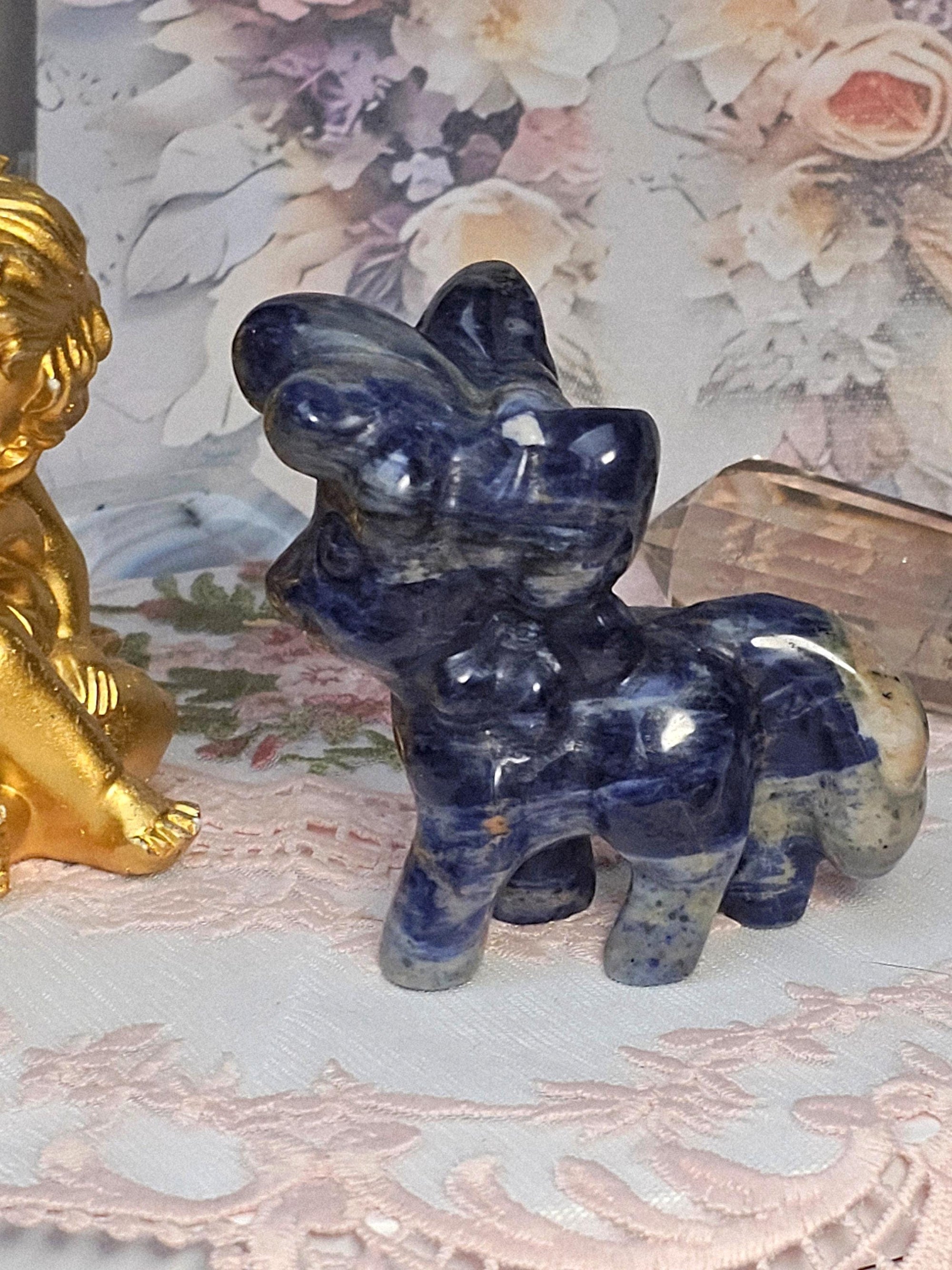 Sodalite Horse, Crystal Horse, Pony, Sodalite, Healing Stone, Crystal, Home Decor