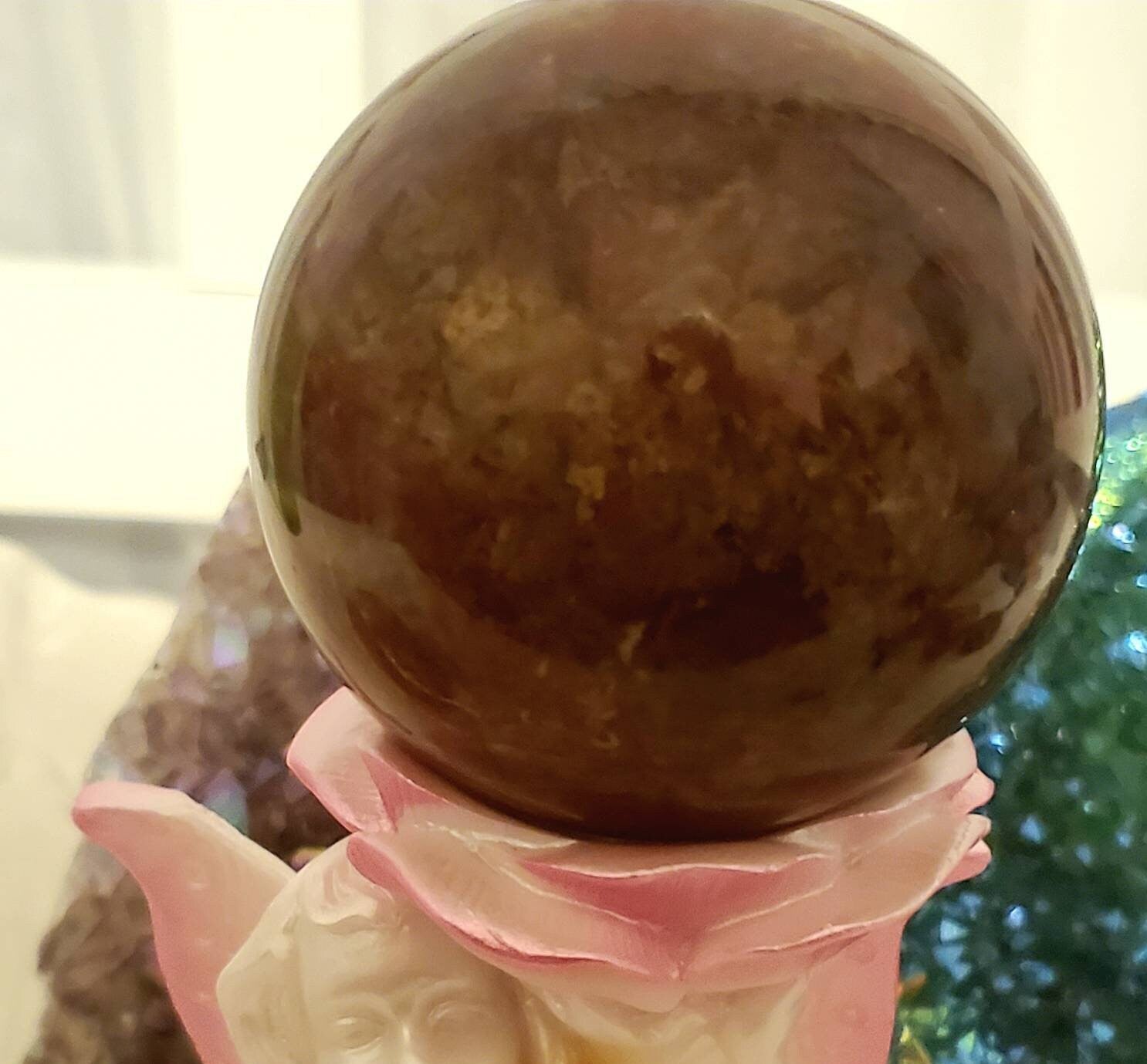 Ocean Jasper Crystal Ball, 368 gm Crystal, Crystals, Crystal Sphere, Gift