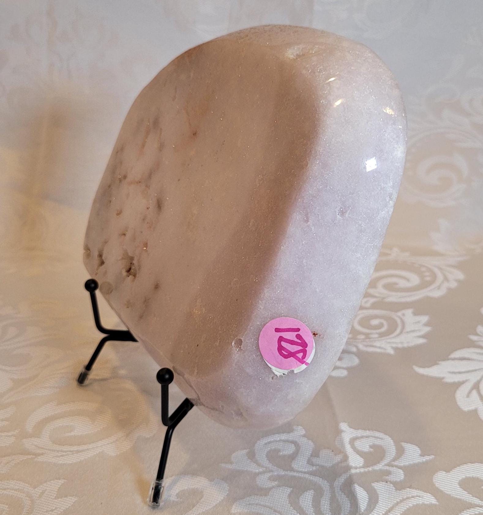 LG Pink Amethyst Bowl with Purple Amethyst, Handmade Bowl, Bowl, Crystal Bowl