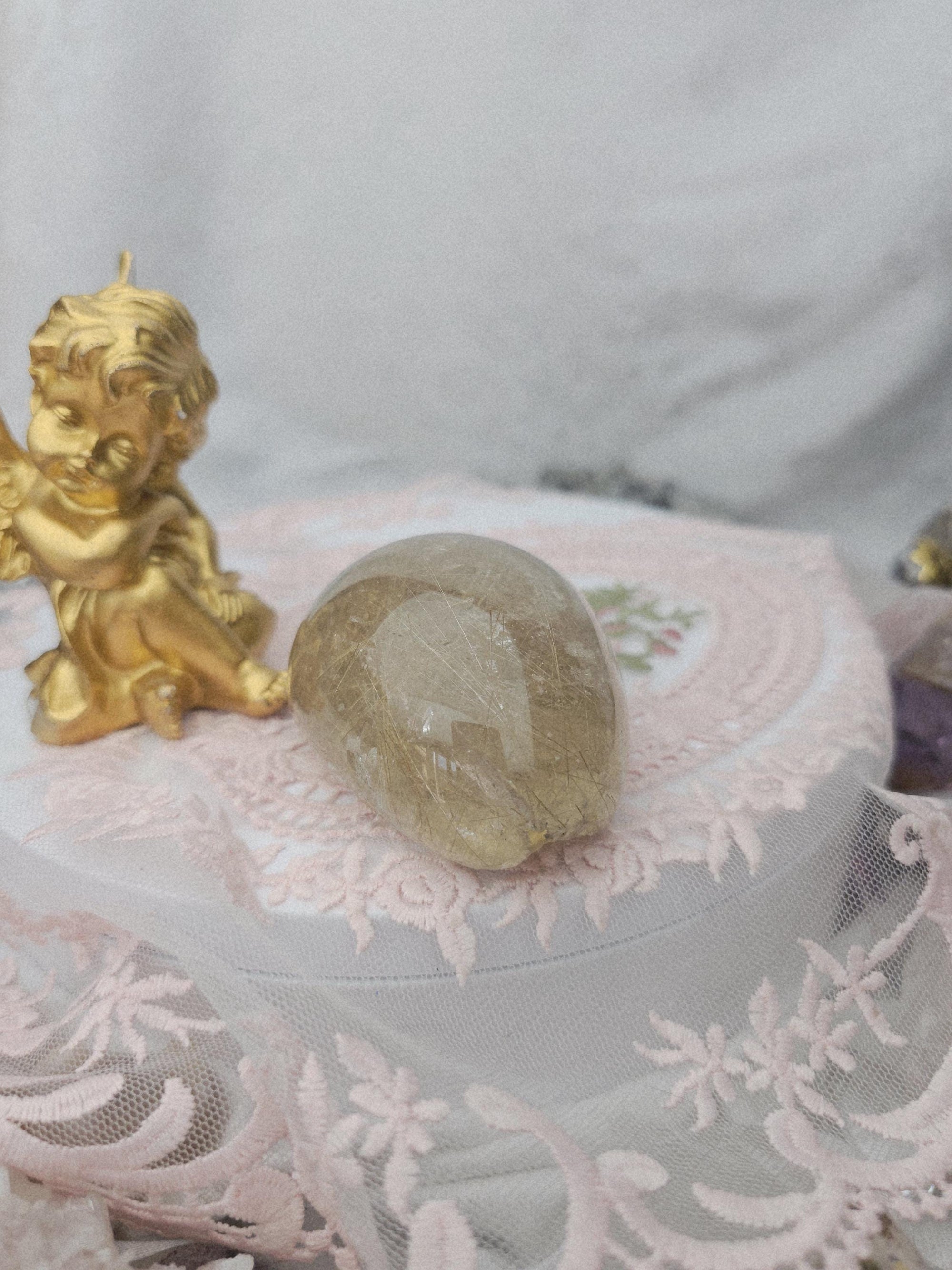 Rutilated Gold Crystal, Crystal Healing, Gift, Metaphysical Crystals, Healings Stone