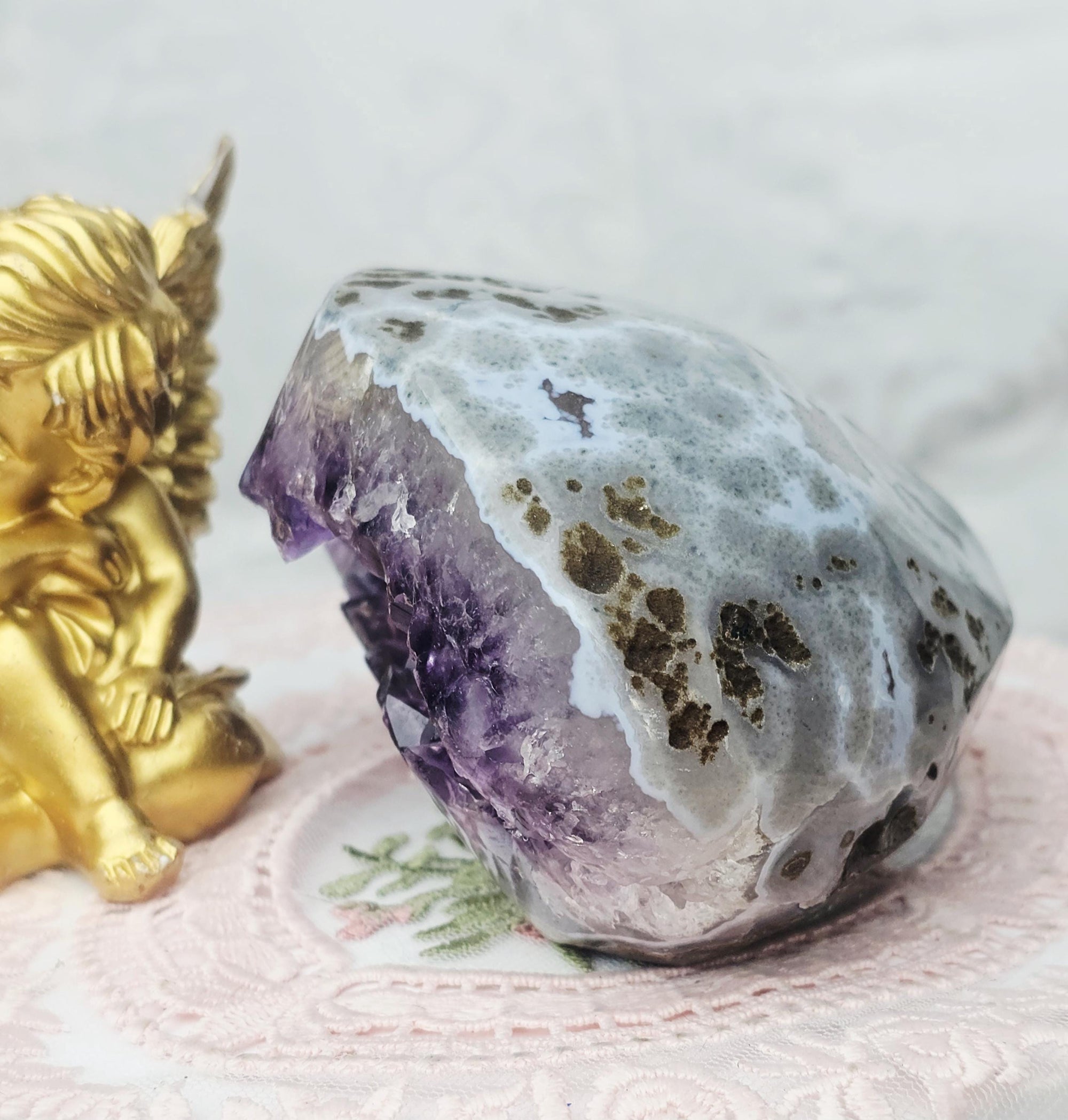 Amethyst Geode Statement Piece, Crystal Home Decor, Gift, Amethyst, Brazilian Amethyst