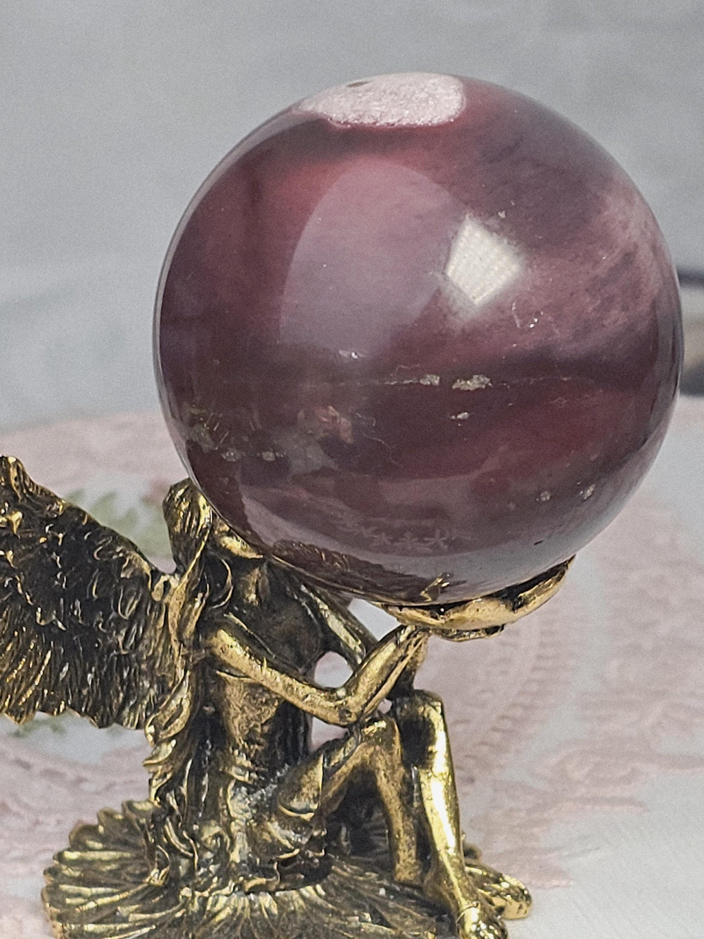 Mookaite Sphere , Mookaite Jasper,  Australian Crystal, Chakra Stone