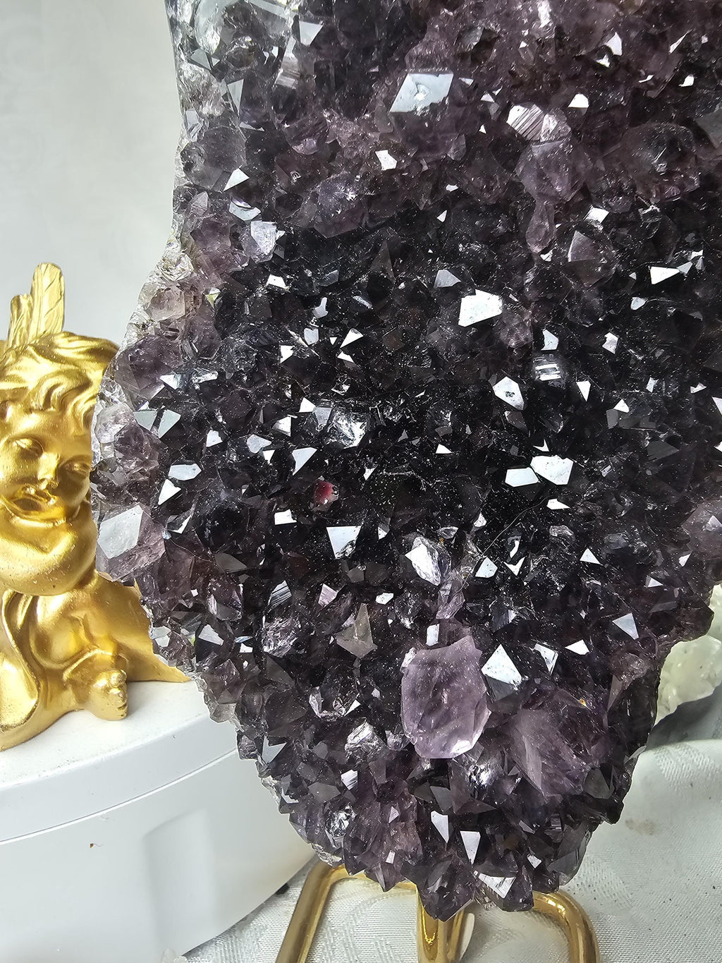 Rare Smoky Amethyst Cutbase, Amethyst, Statement Piece