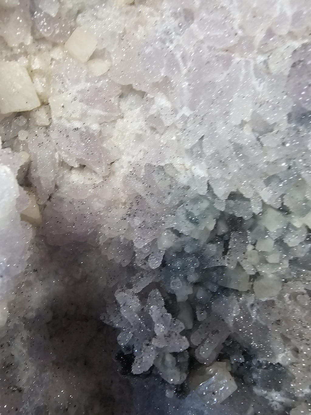 34.75 lb Rare Amethyst Cathedral with Sugar, Calcite Cubes, Flowers