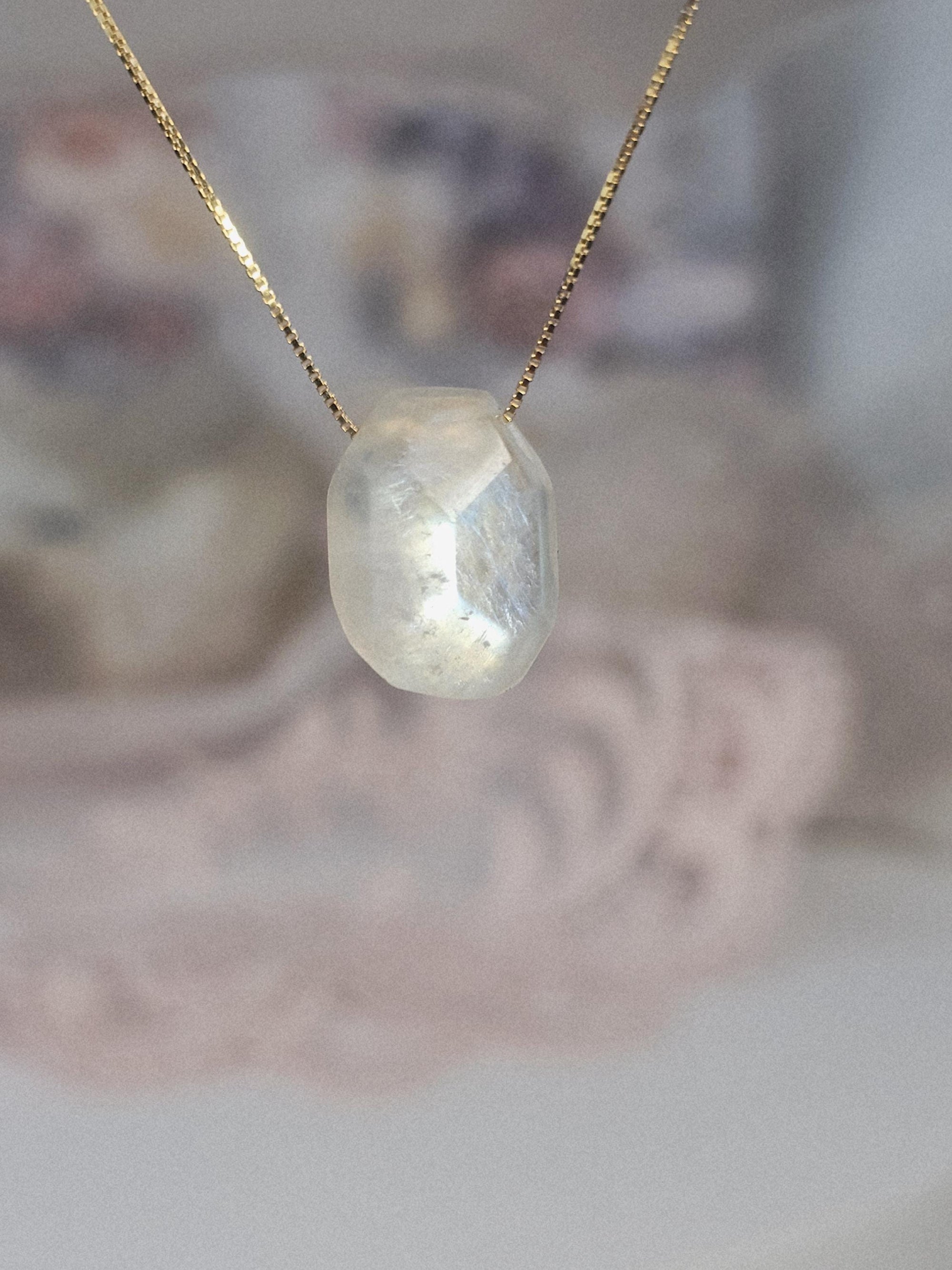 Handmade Moonstone Necklace, Zodiac Jewelry