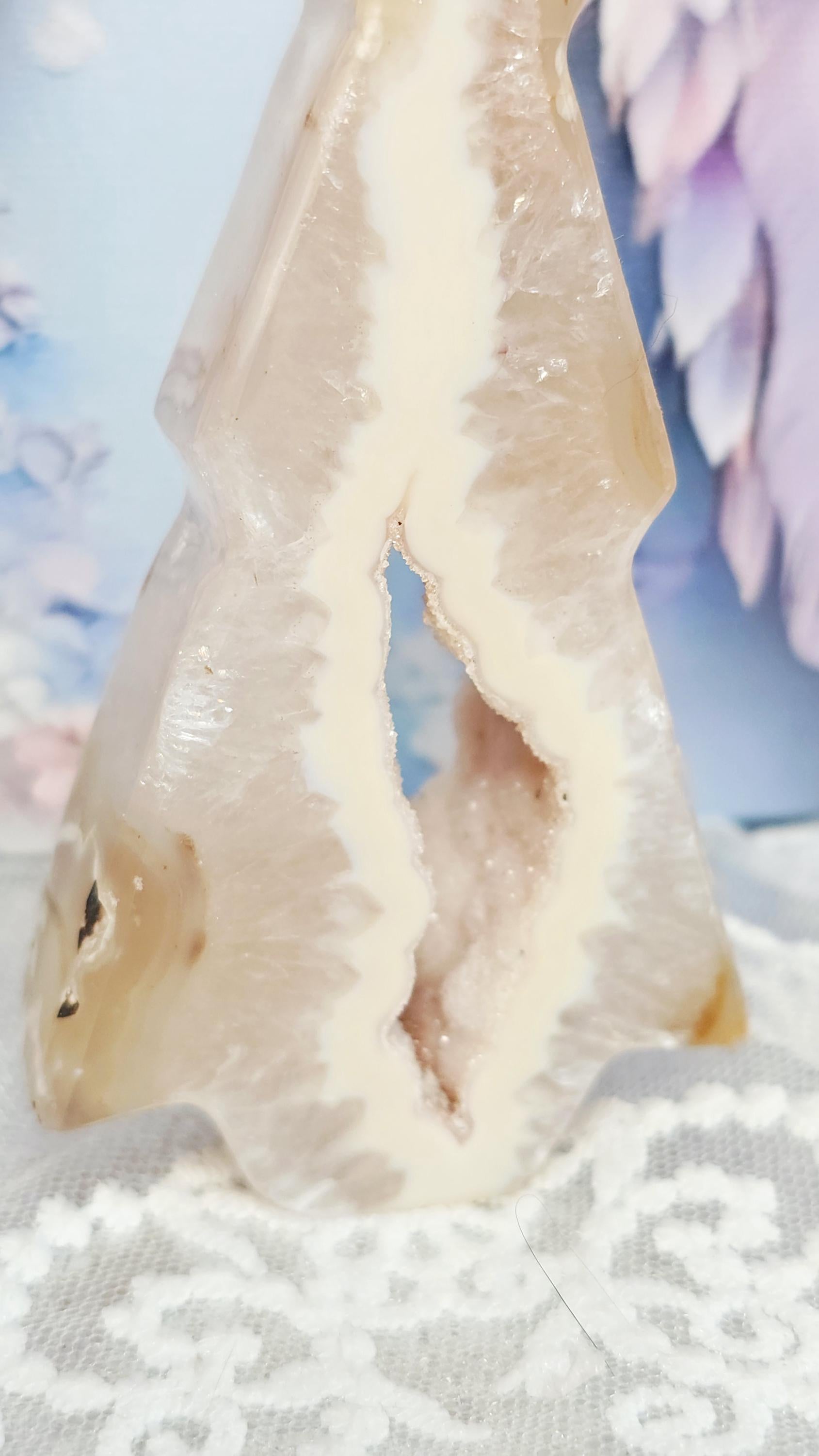 Druzy Agate Tree with Sugar Formation, Crystal Gift, Home Decor