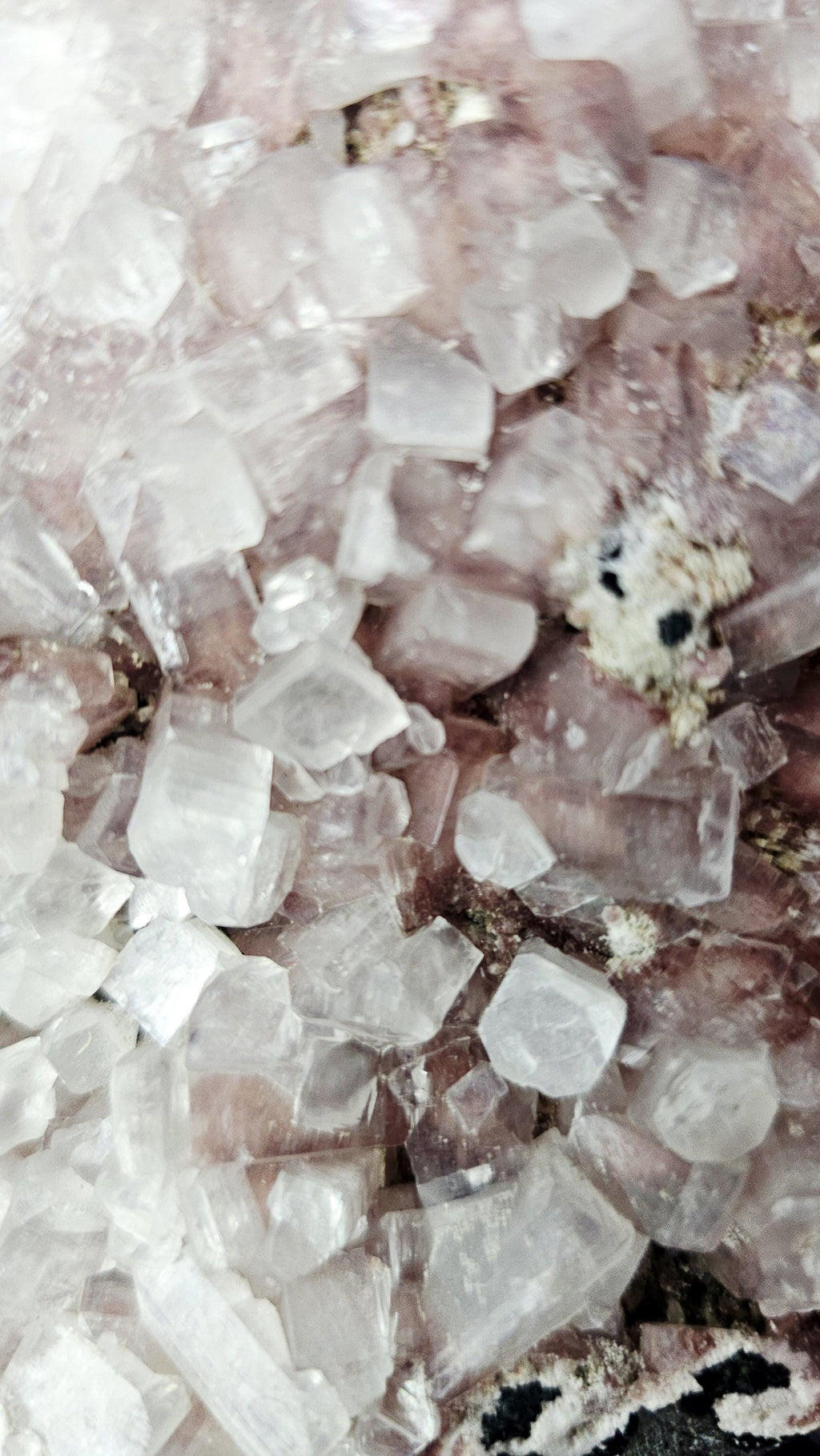 Purple Pink Cotton Candy Apophyllite Crystal Cluster, Stillbite Heulandite, India
