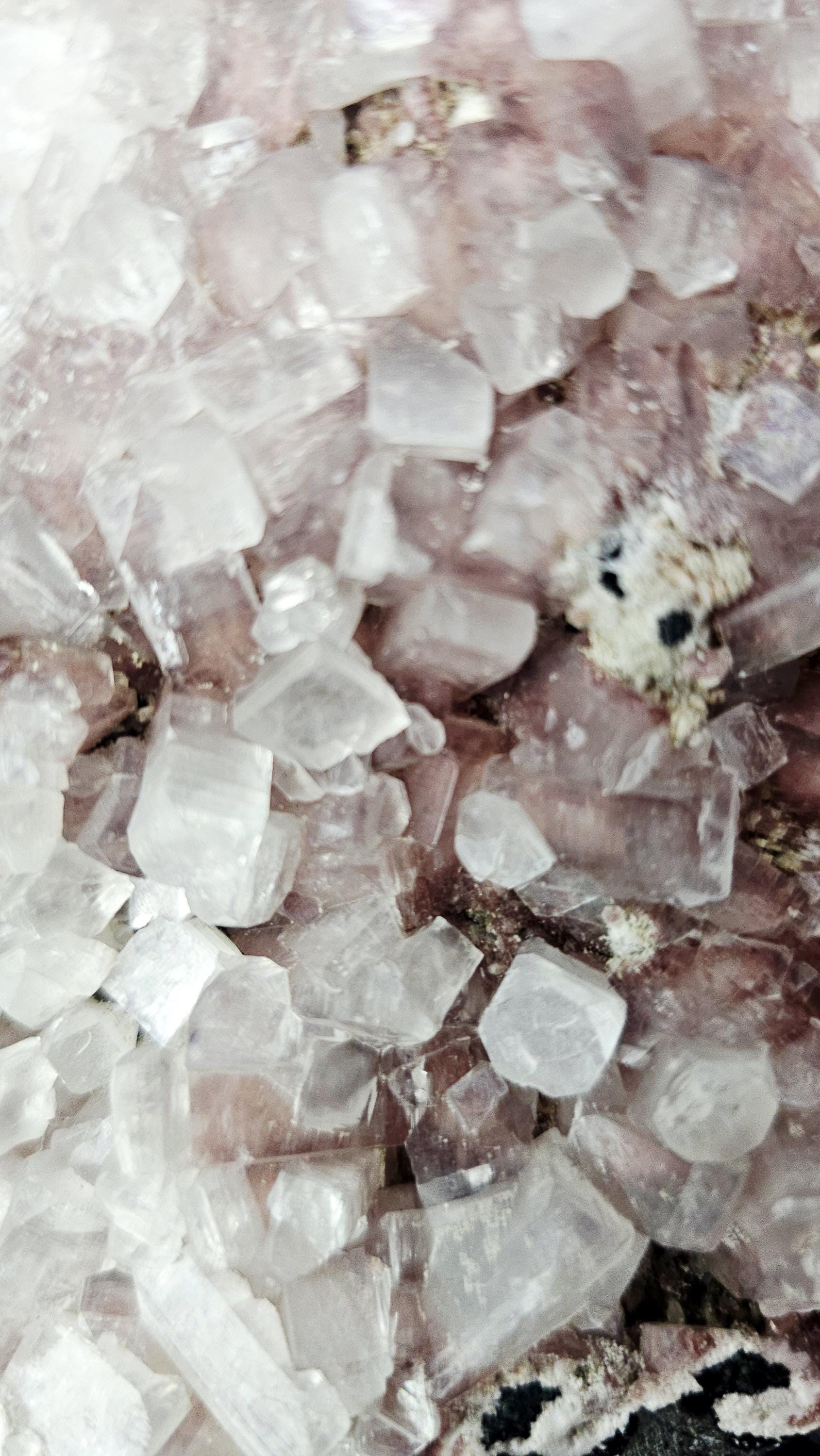 Purple Pink Cotton Candy Apophyllite Crystal Cluster, Stillbite Heulandite, India