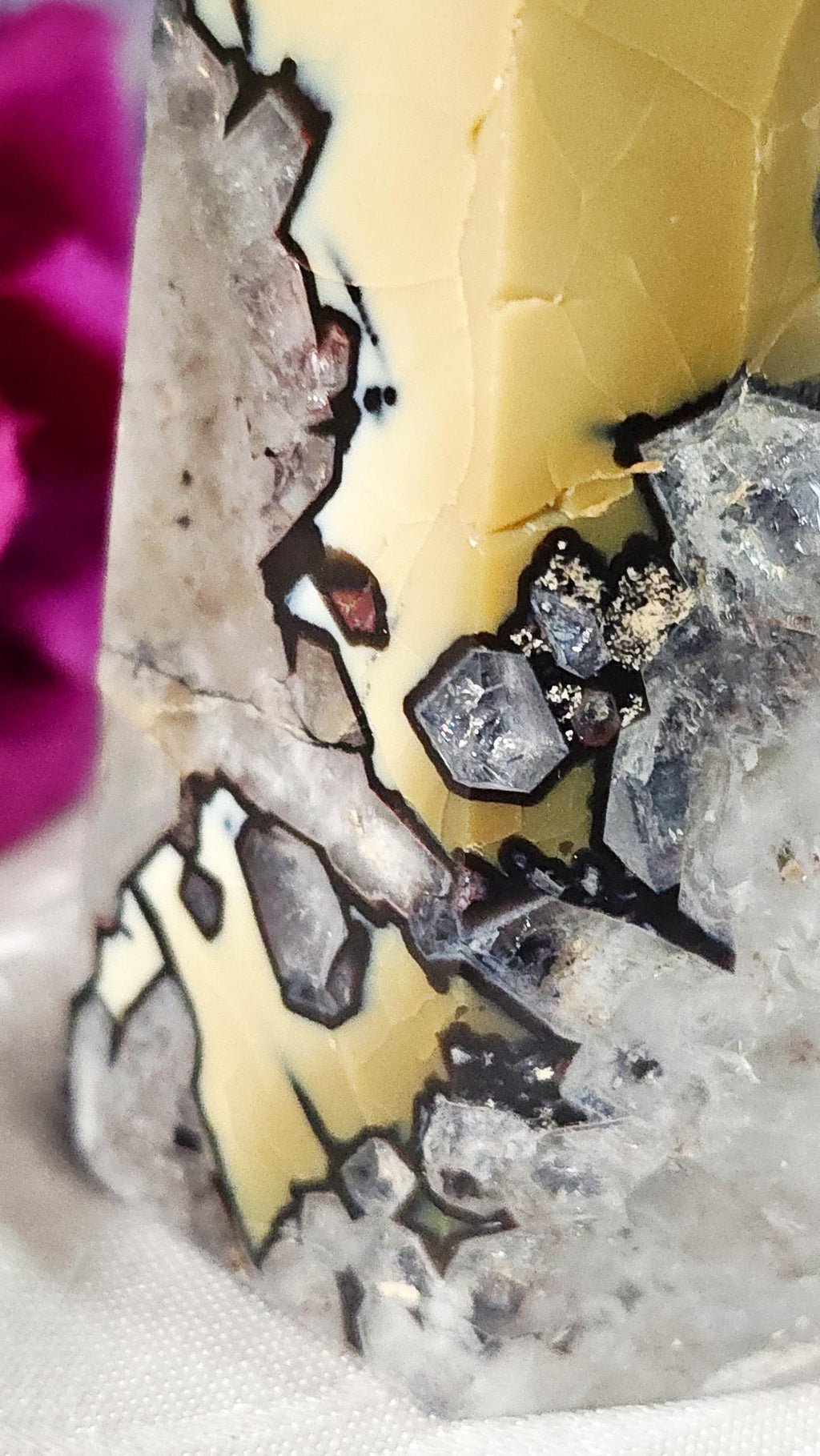 Mosaic Quartz, Brazilian, Chalcedony Mosaic, Home Decor, Crystal Gift