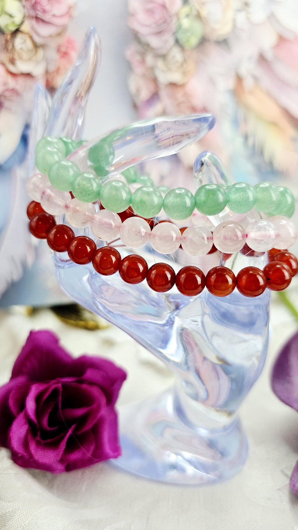 Taurus Bracelet Set – Reiki Cleansed Gemstones, Zodiac Bracelets