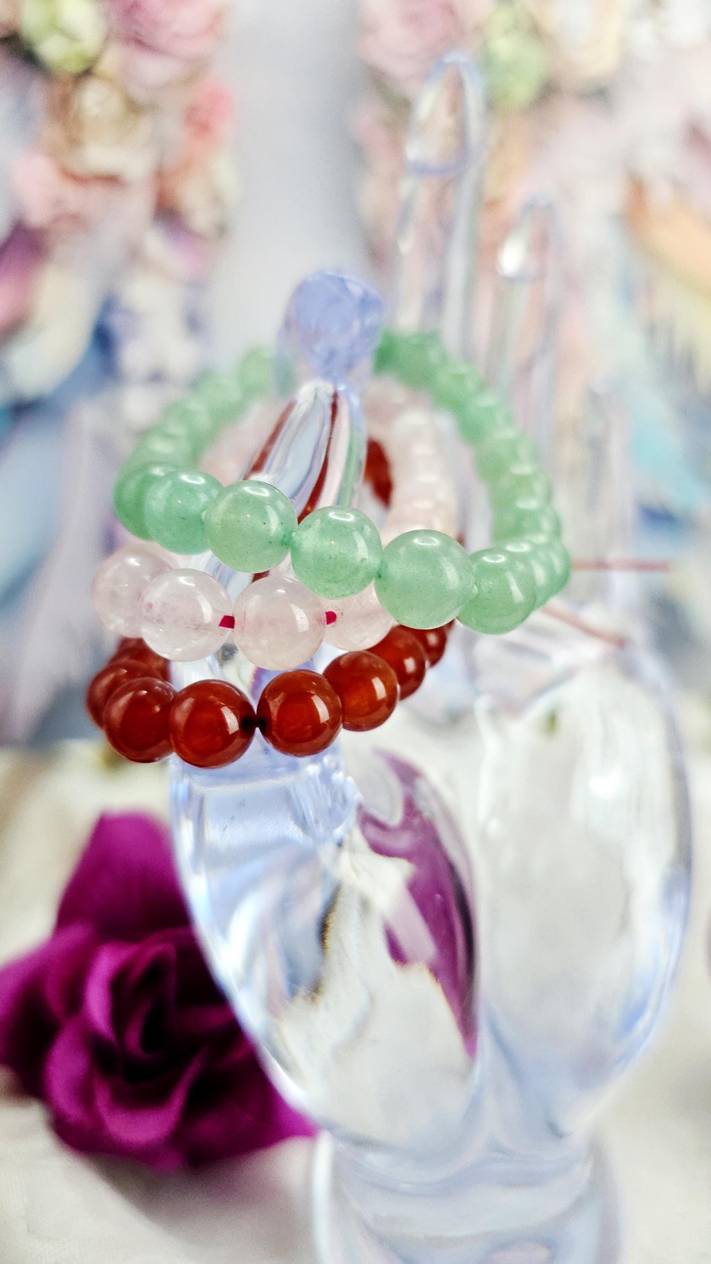 Taurus Bracelet Set – Reiki Cleansed Gemstones, Zodiac Bracelets