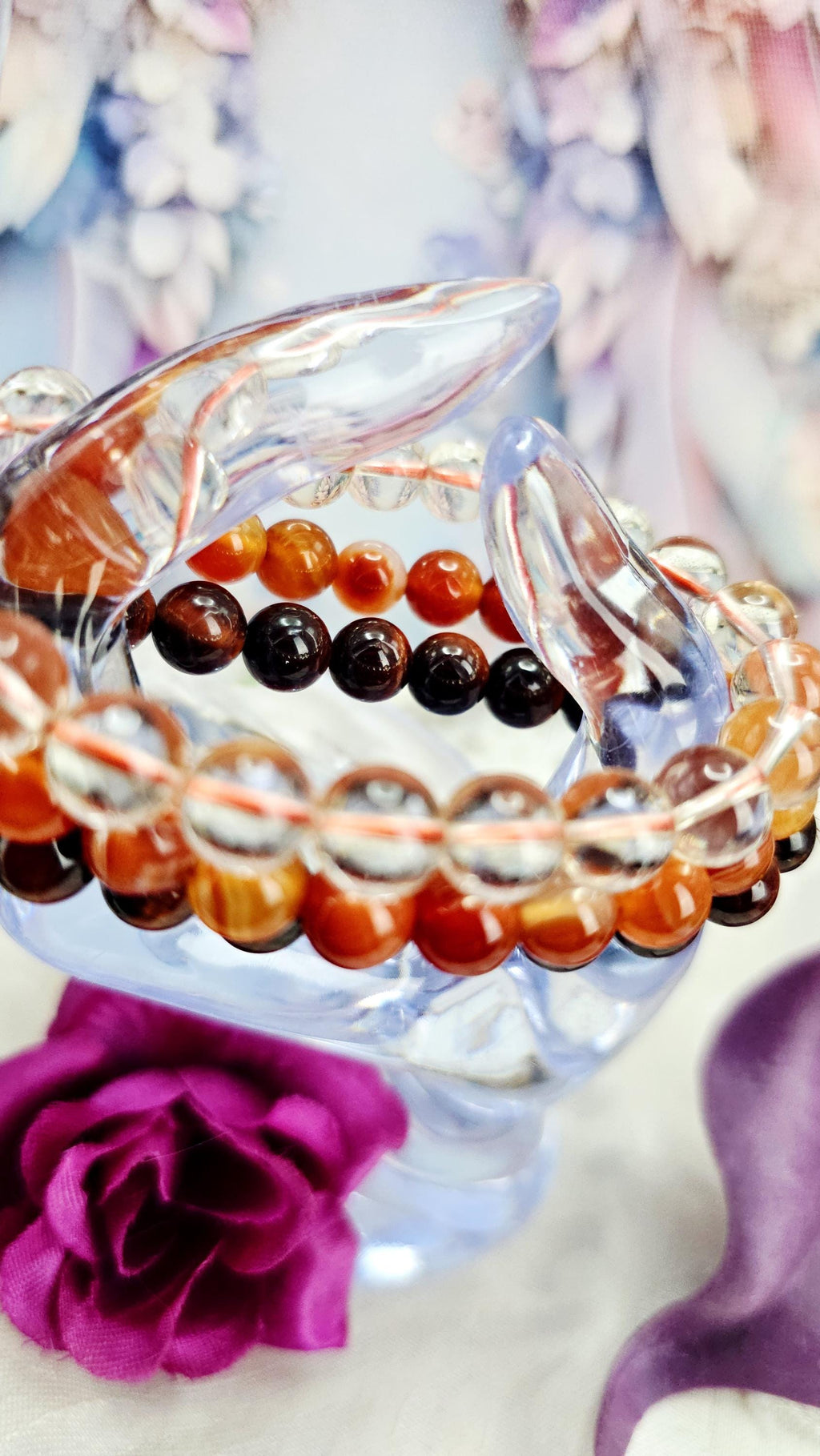 Aries Bracelet Set – Reiki Cleansed Gemstones, Zodiac Bracelets