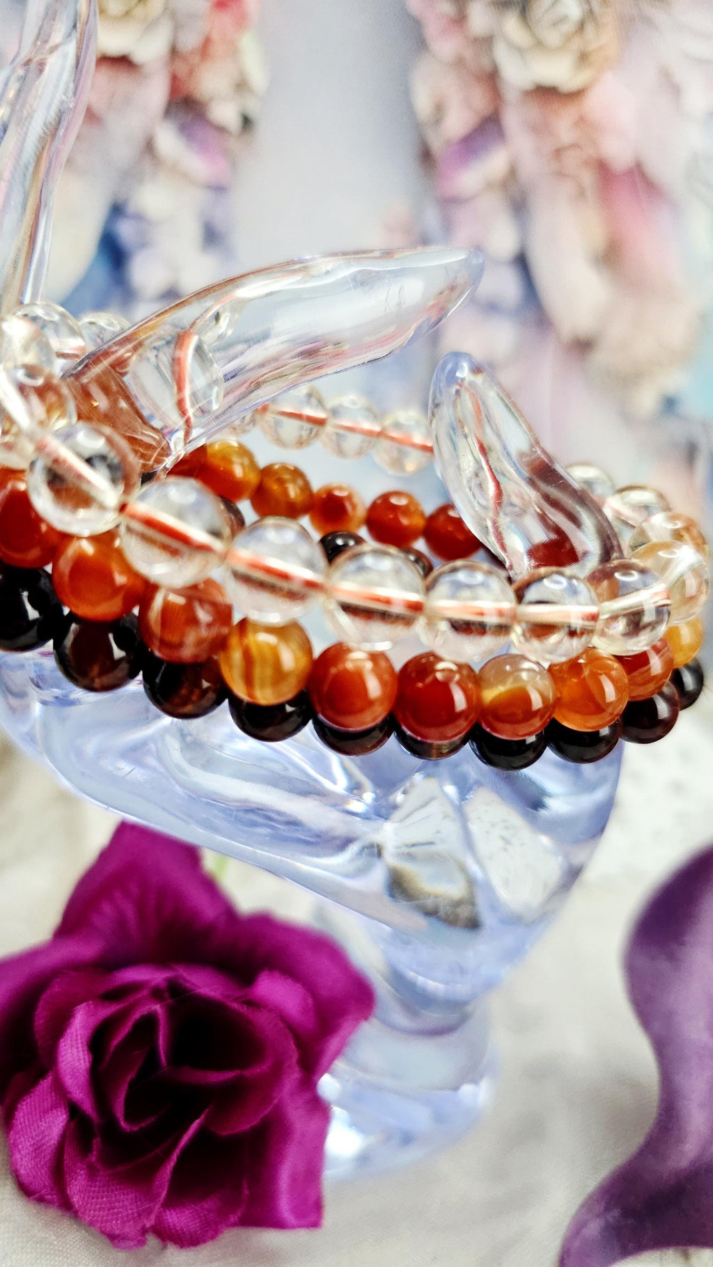 Aries Bracelet Set – Reiki Cleansed Gemstones, Zodiac Bracelets