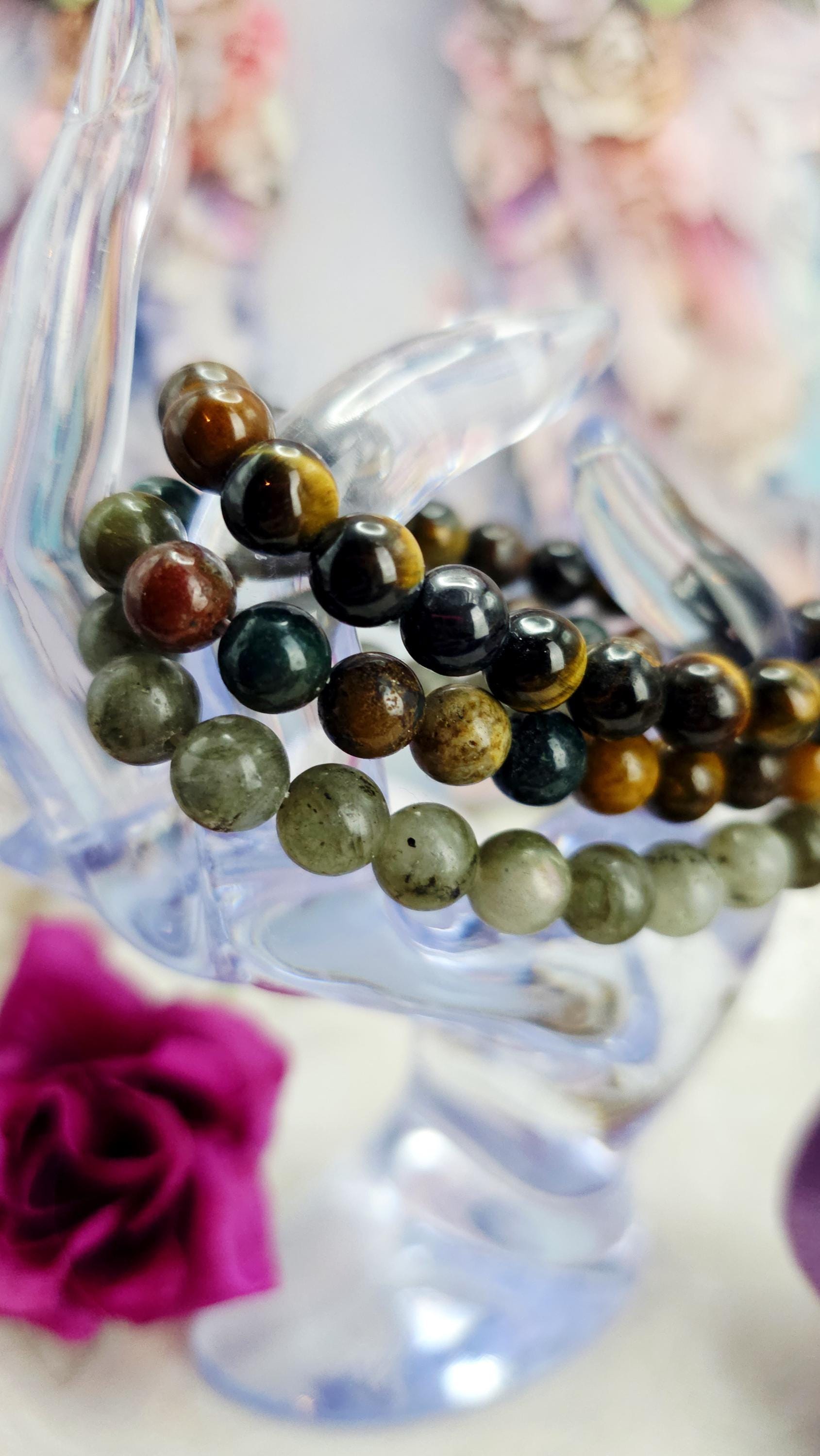 Leo Bracelet Set – Reiki Cleansed Gemstones, Zodiac Bracelets