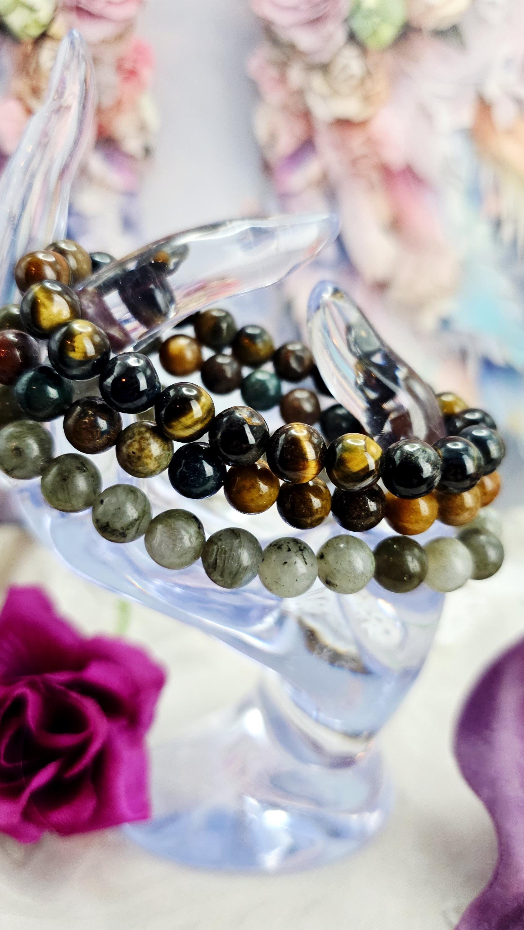 Leo Bracelet Set – Reiki Cleansed Gemstones, Zodiac Bracelets