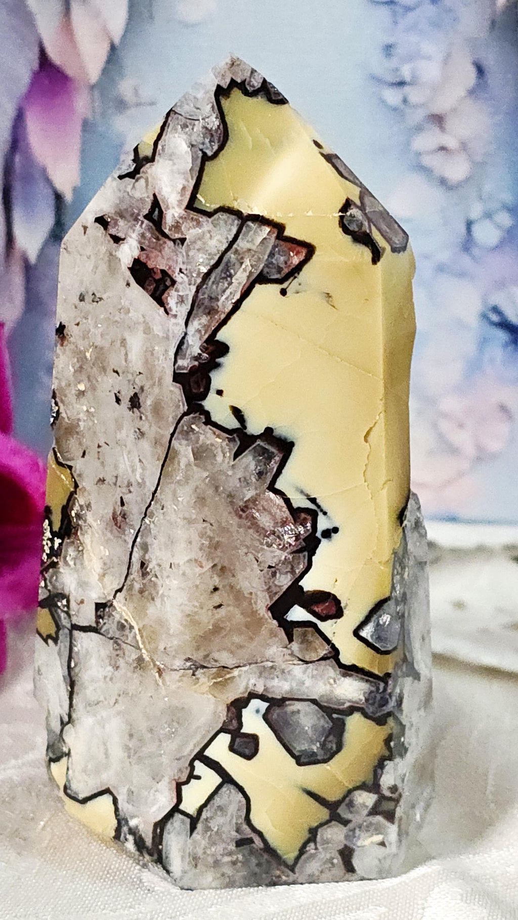Mosaic Quartz, Brazilian, Chalcedony Mosaic, Home Decor, Crystal Gift